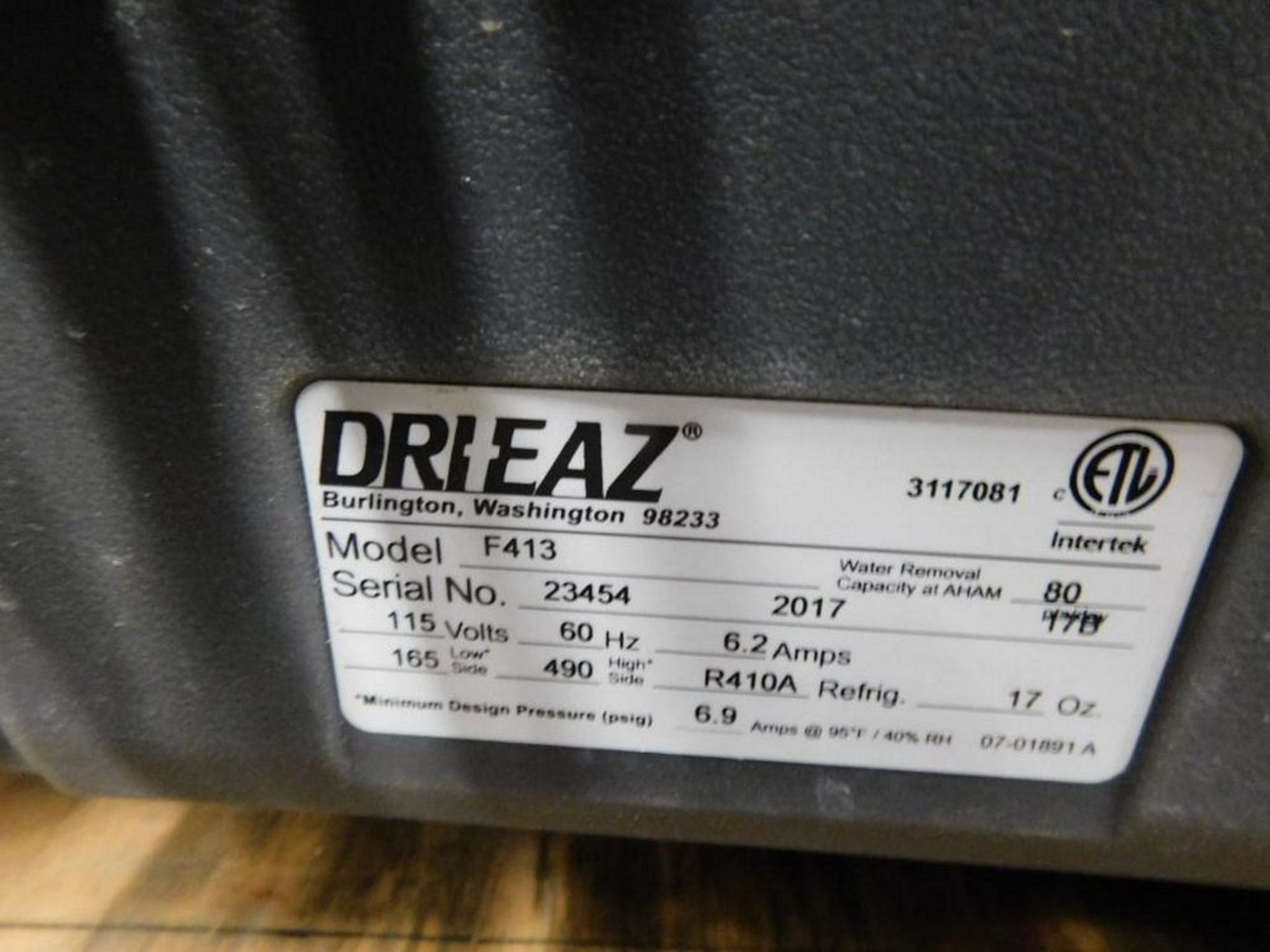 Dri-Eaz Revolution LGR Dehumidifier (LOCATION: 318 N. Milwaukee Ave., Wheeling, IL 60090) - Image 4 of 4