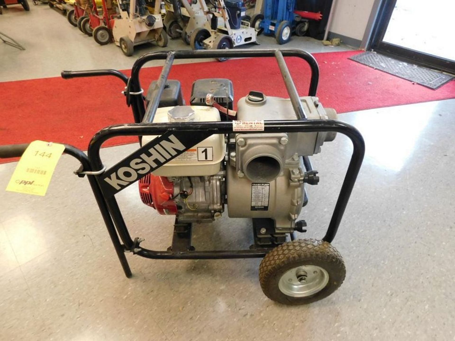 Koshin KTH-100S Gas 4" Trash Pump w/Honda GX390 Motor, 542 gpm (LOCATION: 318 N. Milwaukee Ave.,