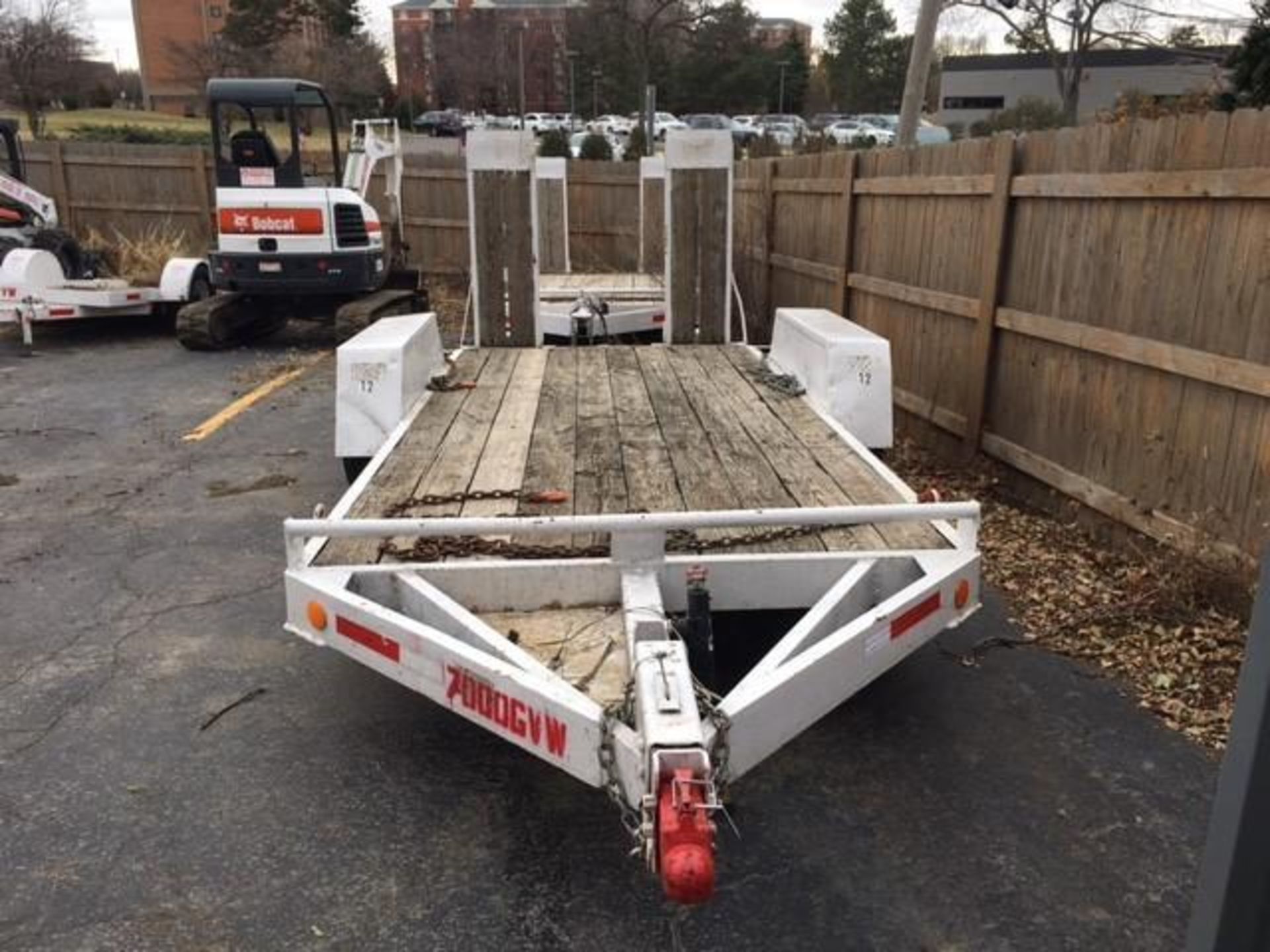 16' Trailer 8,000 Lb. Cap., Dove Tail w/Ramps (LOCATION: 318 N. Milwaukee Ave., Wheeling, IL 60090) - Image 3 of 8