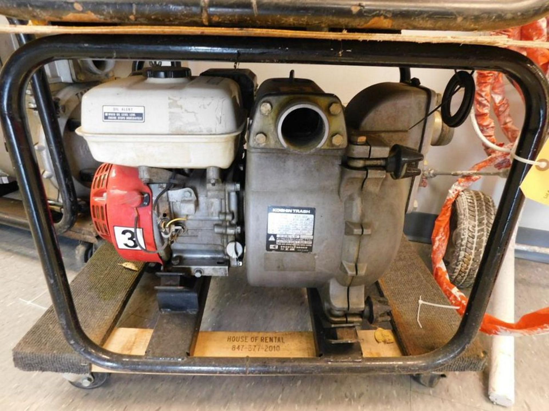 Koshin KTH-50X Gas 2" Semi-Trash Pump w/Honda GX120 Motor, 185 gpm (LOCATION: 318 N. Milwaukee Ave.,