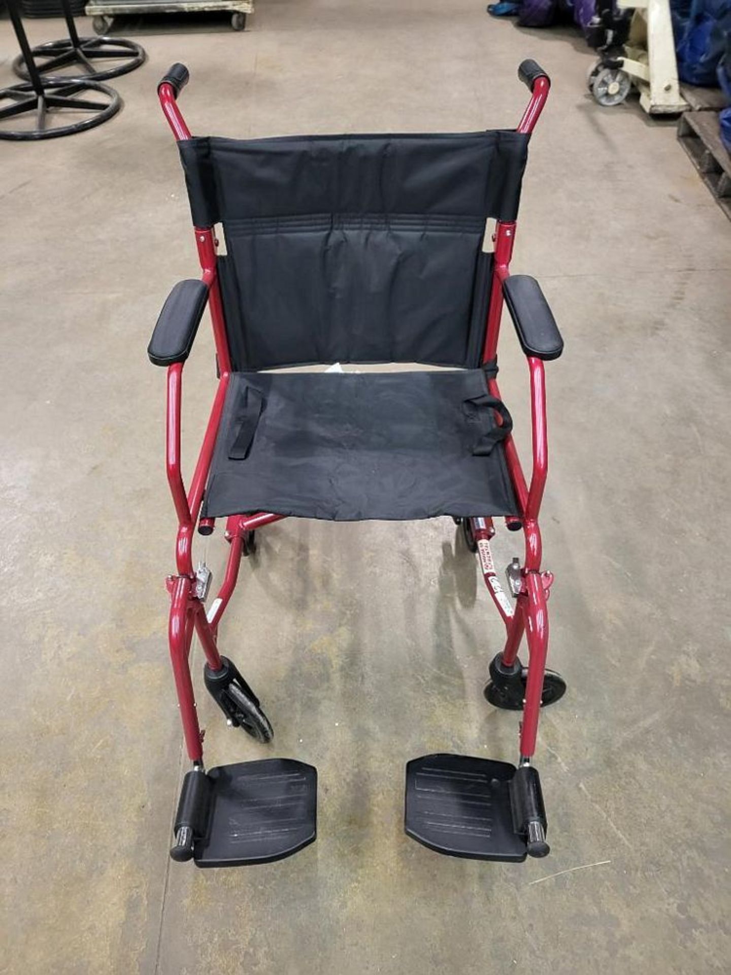 Med Line Aluminum Wheel Chair, 300 lb. cap. (LOCATION: 1766 Waukegan Rd., Glenview, IL 60025)