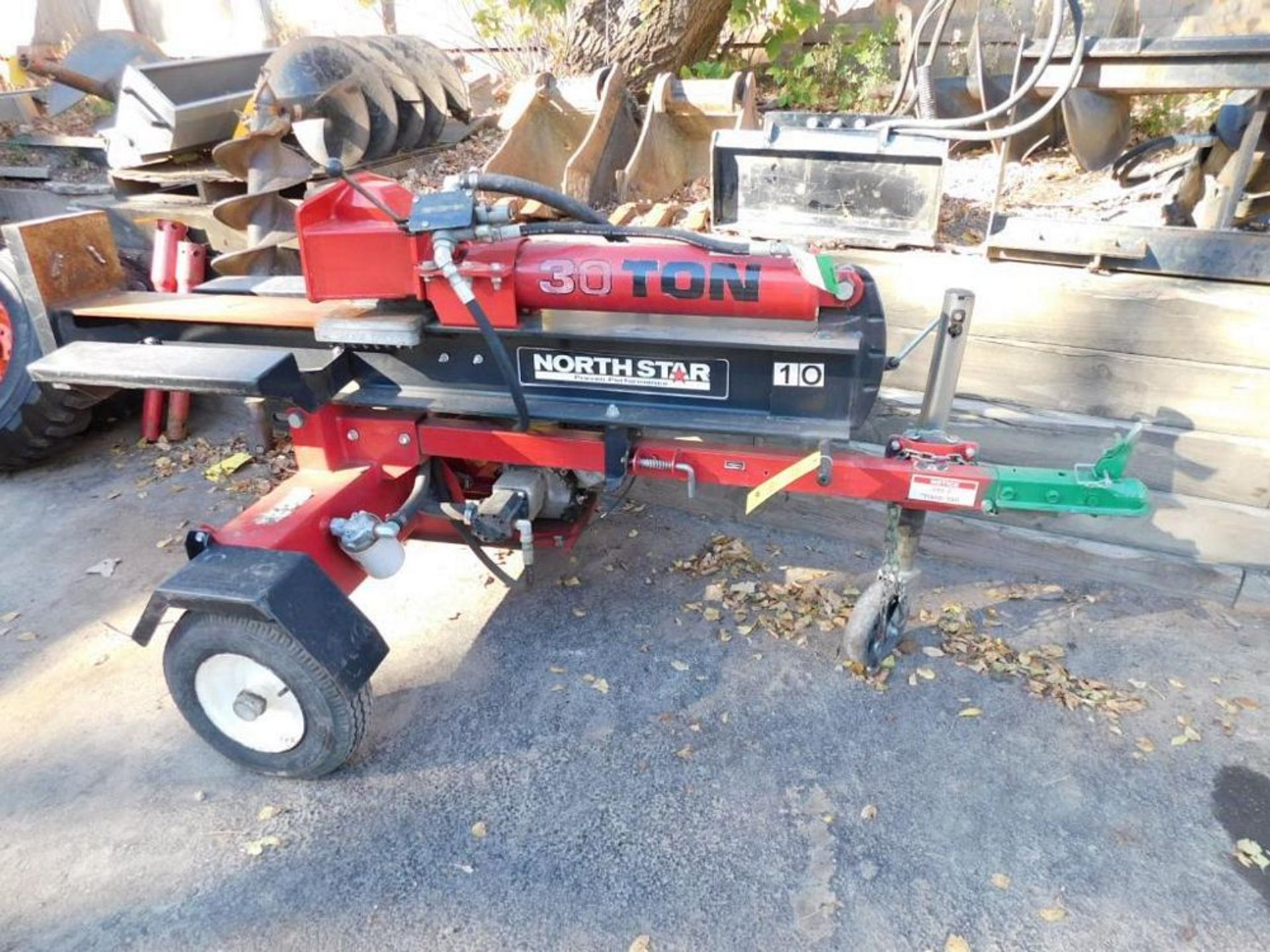 NorthStar 30-Ton Towable Log Splitter w/Honda GX200 Gas Motor, 2" Trailer Ball Hitch (#10) (