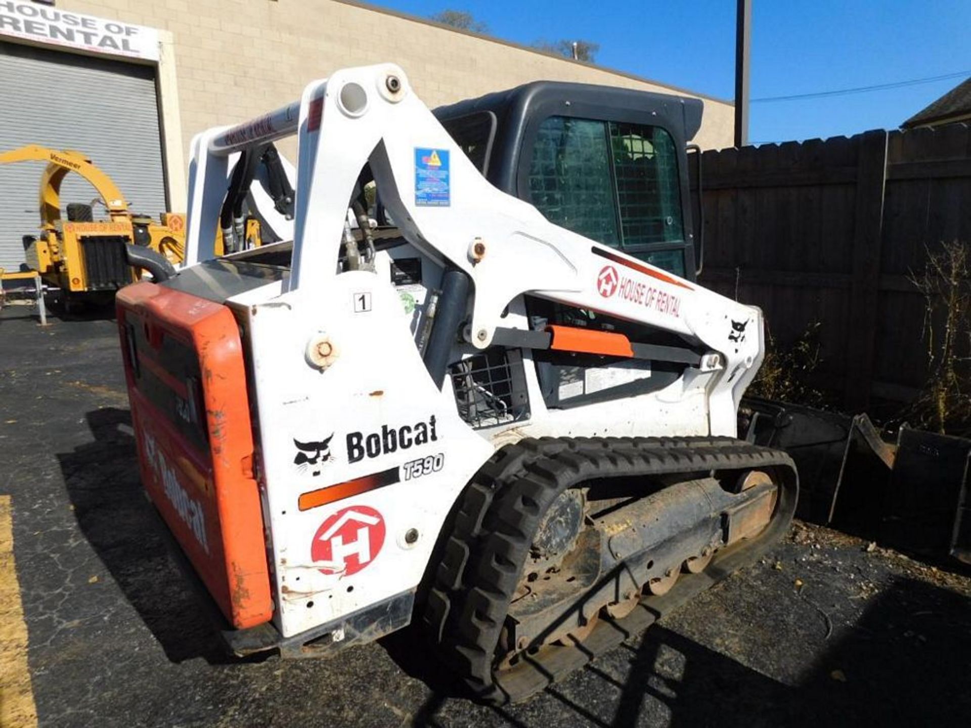 2016 Bobcat T-590 Track Skid Steer, Enclosed Cab, Heat, S/N ALJU20396, 6 ft. General Purpose Bucket, - Image 2 of 11