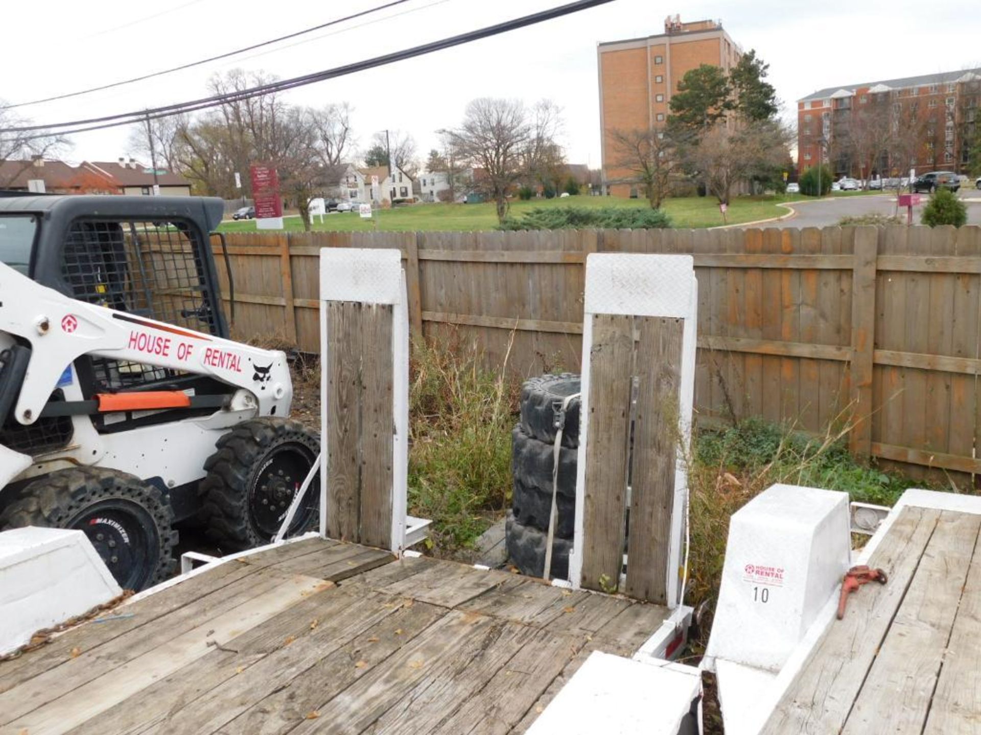 16' Trailer 8,000 Lb. Cap., Dove Tail w/Ramps (LOCATION: 318 N. Milwaukee Ave., Wheeling, IL 60090) - Image 7 of 8