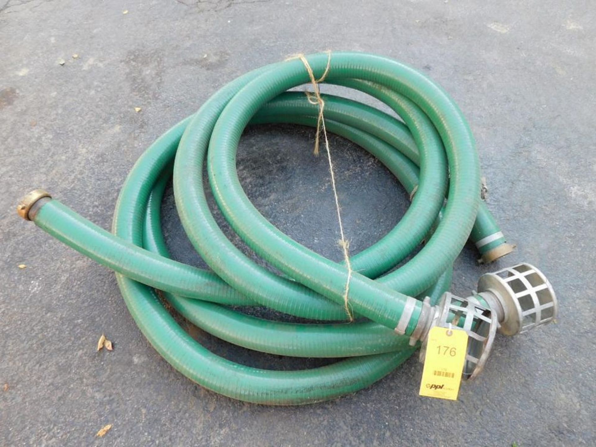 LOT: (2) Assorted 3" Trash Pump Intake Hoses with Strainers (LOCATION: 318 N. Milwaukee Ave.,