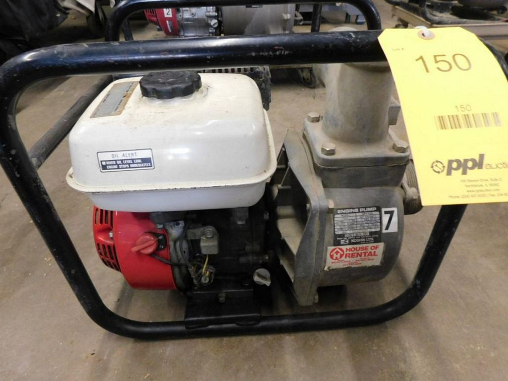 Koshin SEH-80X Gas 3" Trash Pump w/Honda GX160 5.5 Motor, 246 gpm (LOCATION: 318 N. Milwaukee