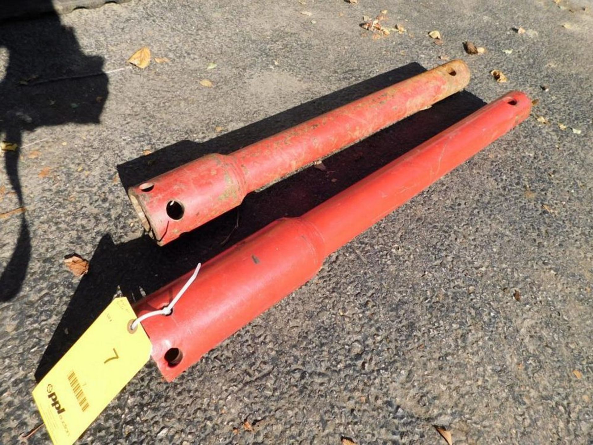 LOT: (2) Auger Extensions, Shaft 24' x 2- 9/16" (red) (LOCATION: 318 N. Milwaukee Ave., Wheeling, IL