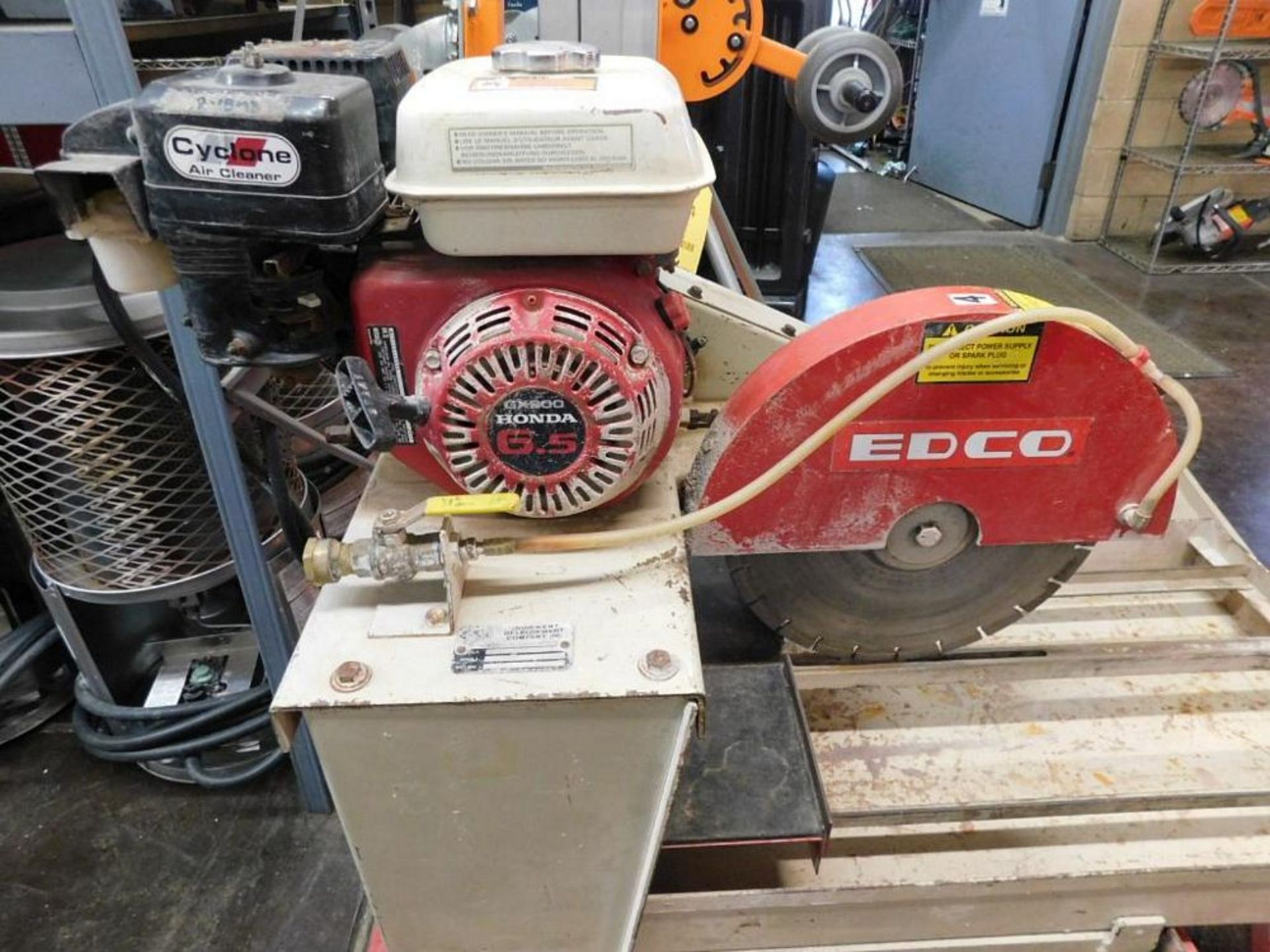 Edco 14" Gas Masonry Block Saw w/Table, Honda 6.5 GX200 Motor, S/N HSS14-6511 (LOCATION: 318 N. - Image 2 of 4