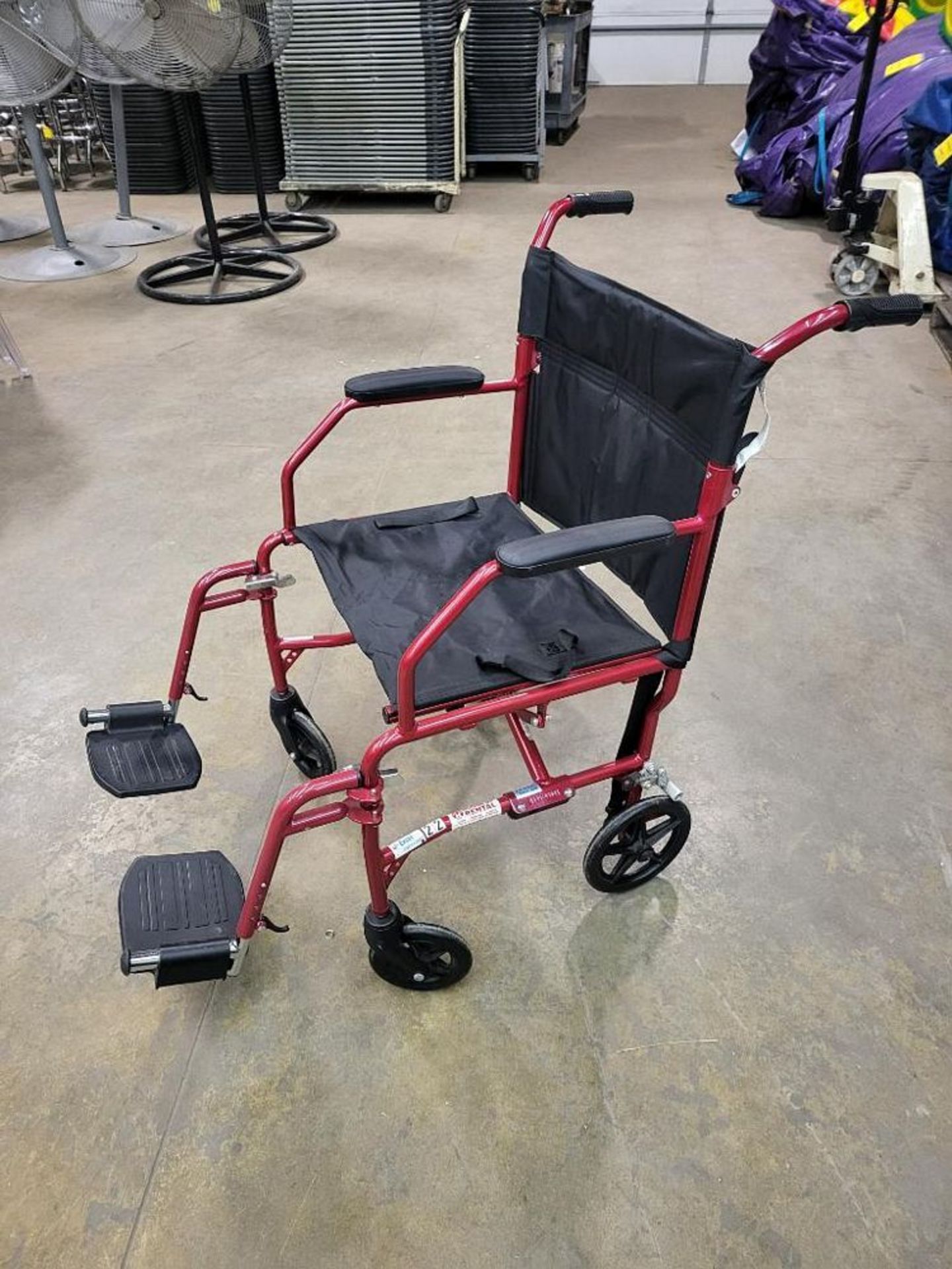 Med Line Aluminum Wheel Chair, 300 lb. cap. (LOCATION: 1766 Waukegan Rd., Glenview, IL 60025) - Image 2 of 5