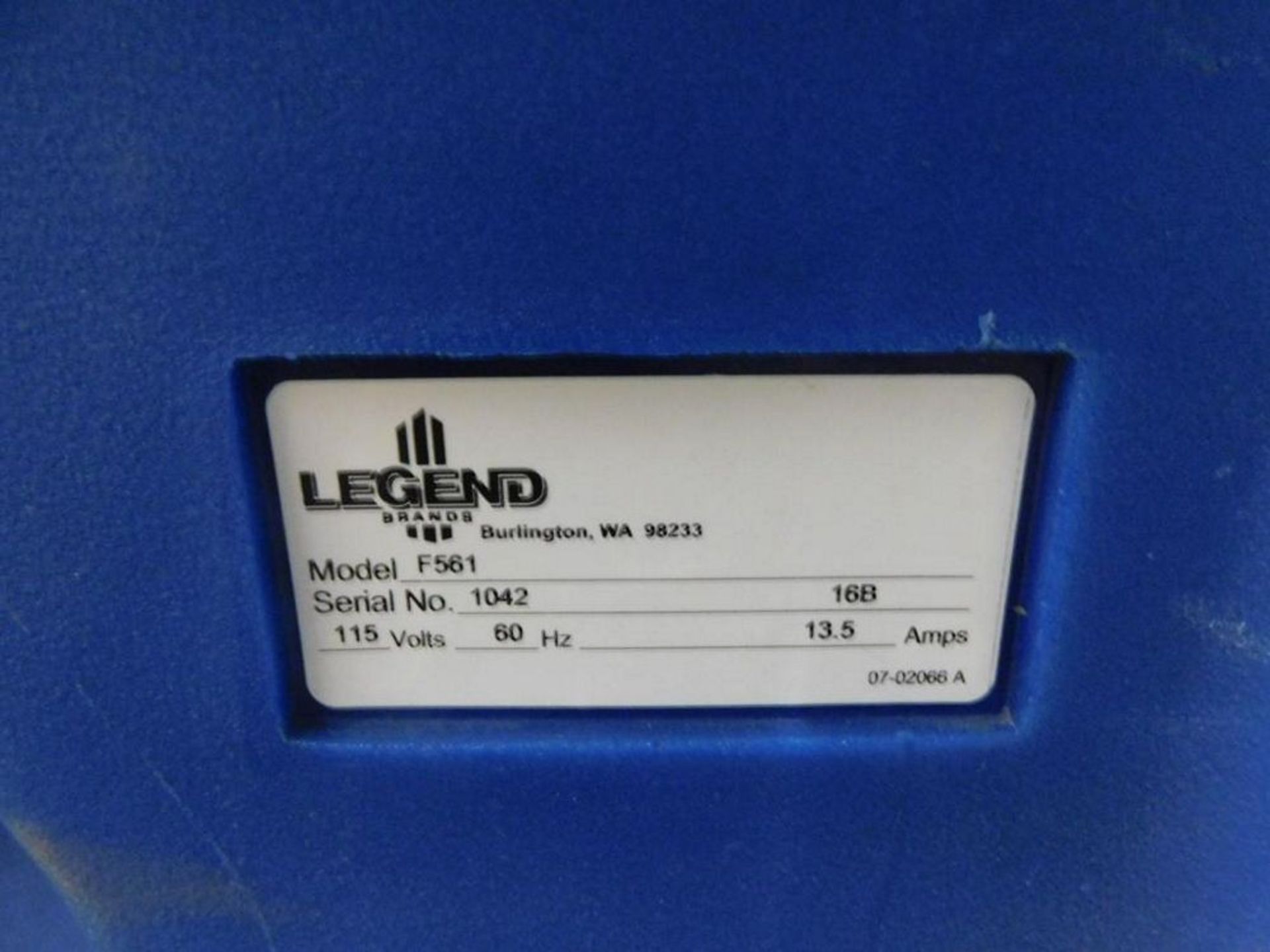 Legend F561 Commercial Carpet Extractor (LOCATION: 318 N. Milwaukee Ave., Wheeling, IL 60090) - Image 8 of 8