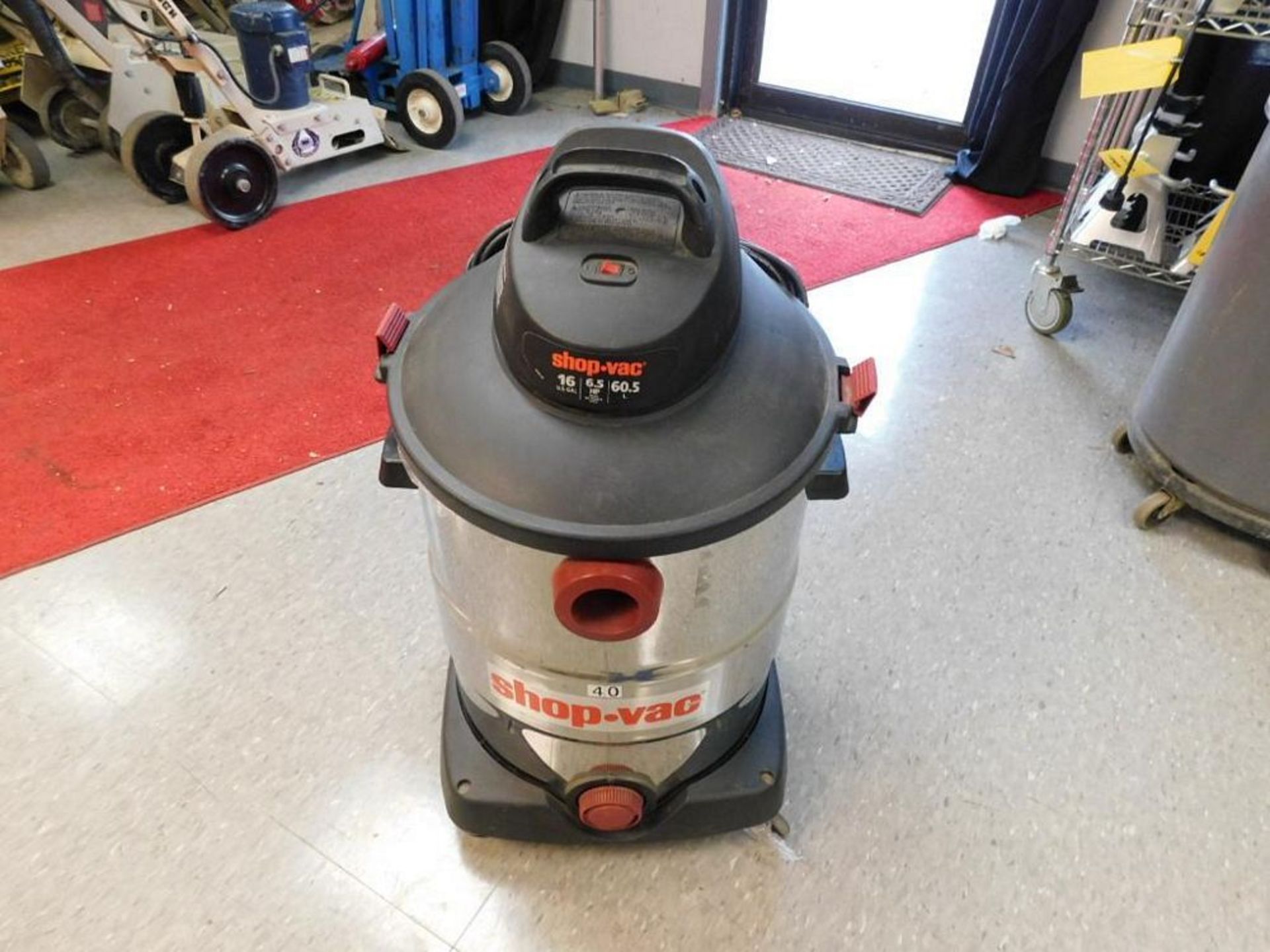 Shop Vac 16-Gallon Wet/Dry Vacuum 6.5 HP (#40) (LOCATION: 318 N. Milwaukee Ave., Wheeling, IL