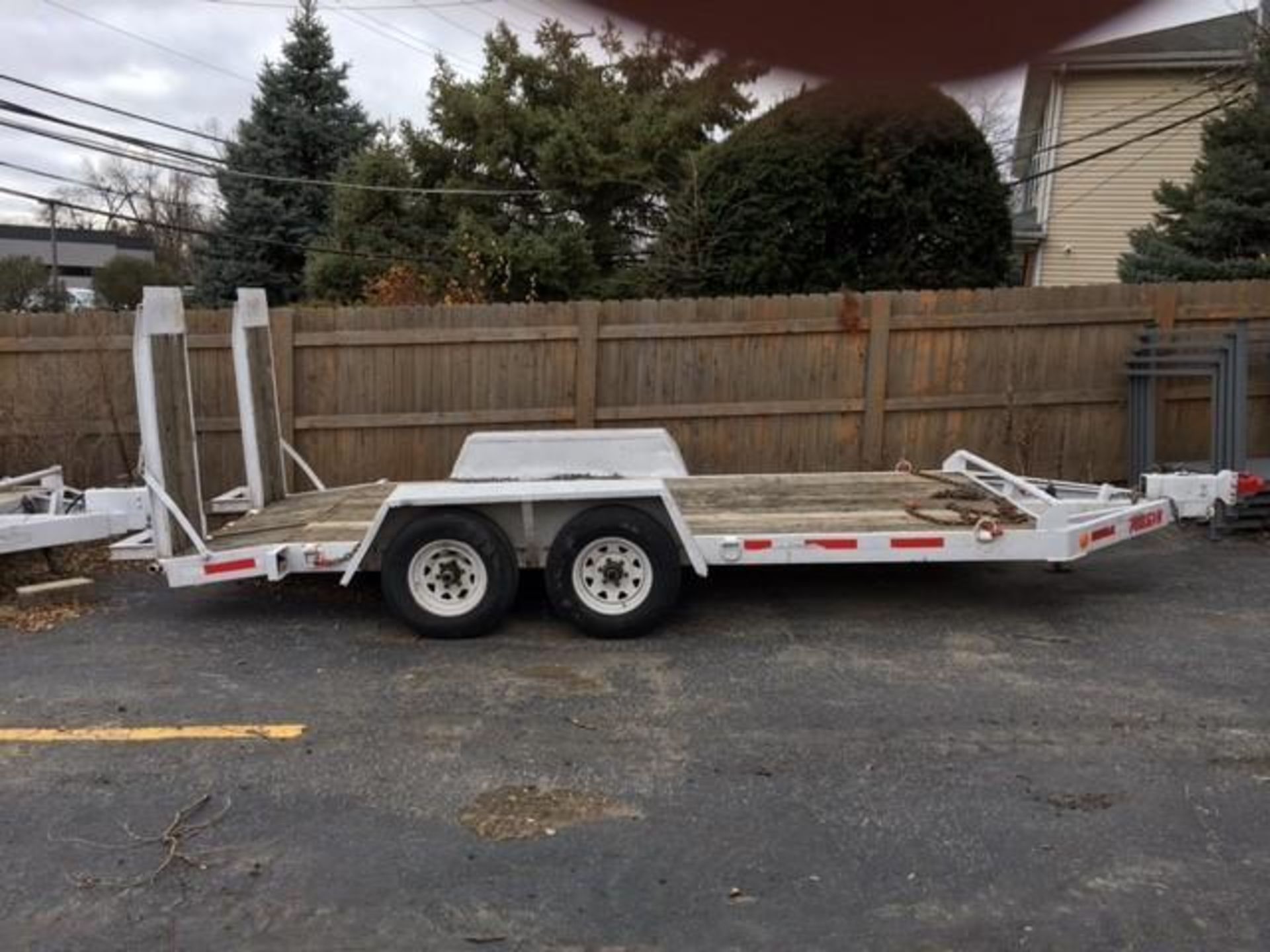 16' Trailer 8,000 Lb. Cap., Dove Tail w/Ramps (LOCATION: 318 N. Milwaukee Ave., Wheeling, IL 60090)