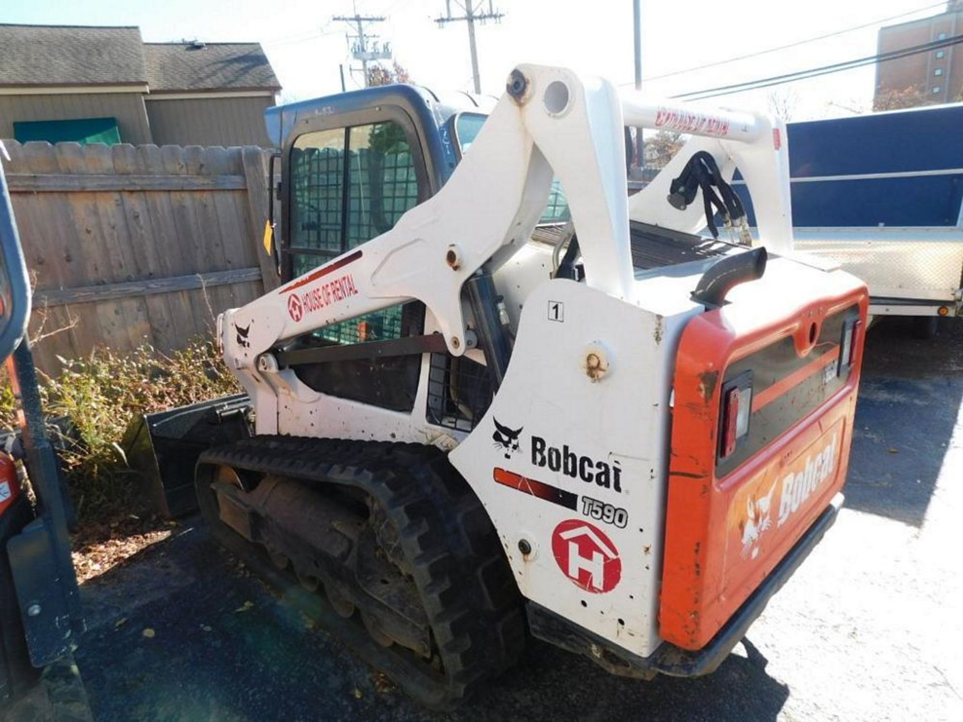 2016 Bobcat T-590 Track Skid Steer, Enclosed Cab, Heat, S/N ALJU20396, 6 ft. General Purpose Bucket, - Image 3 of 11