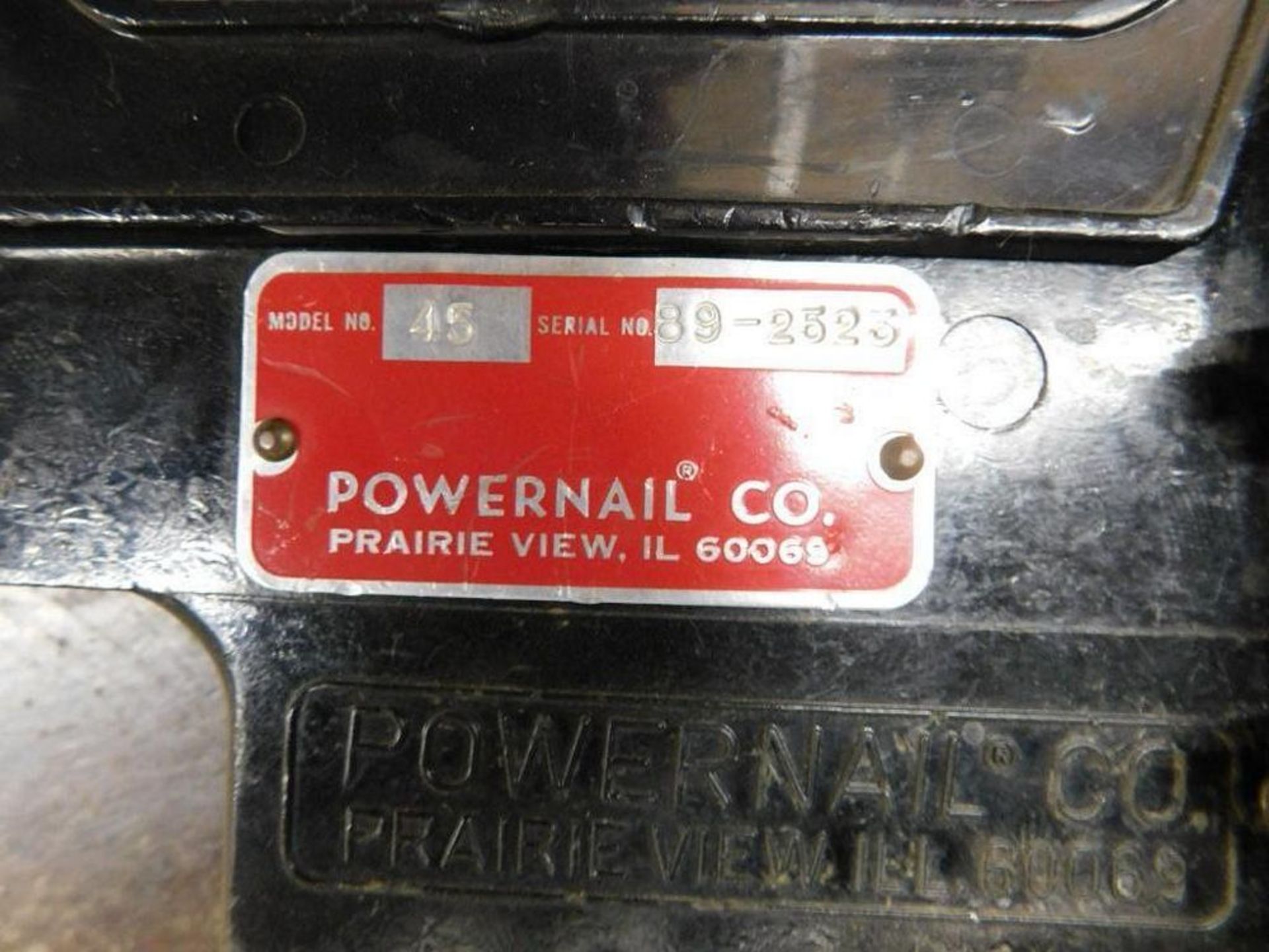 Powernail Manual Hardwood Floor Nailer, Model 45 (LOCATION: 318 N. Milwaukee Ave., Wheeling, IL - Image 4 of 4