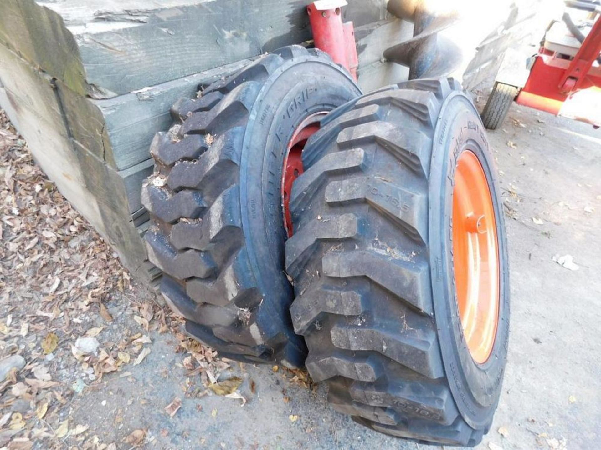 LOT: (2) Bobcat Heavy Duty 10-16.5 NHS Super Grip Tires, Tubeless, Bead Guard, 10 Ply Rating (