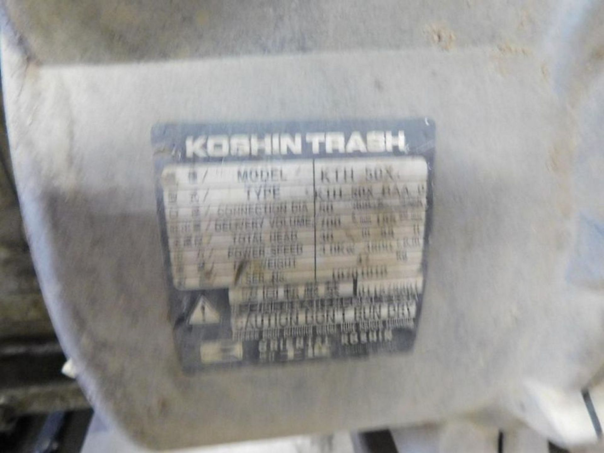 Koshin KTH-50X Gas 2" Semi-Trash Pump w/Honda GX120 Motor, 185 gpm (LOCATION: 318 N. Milwaukee Ave., - Image 5 of 5