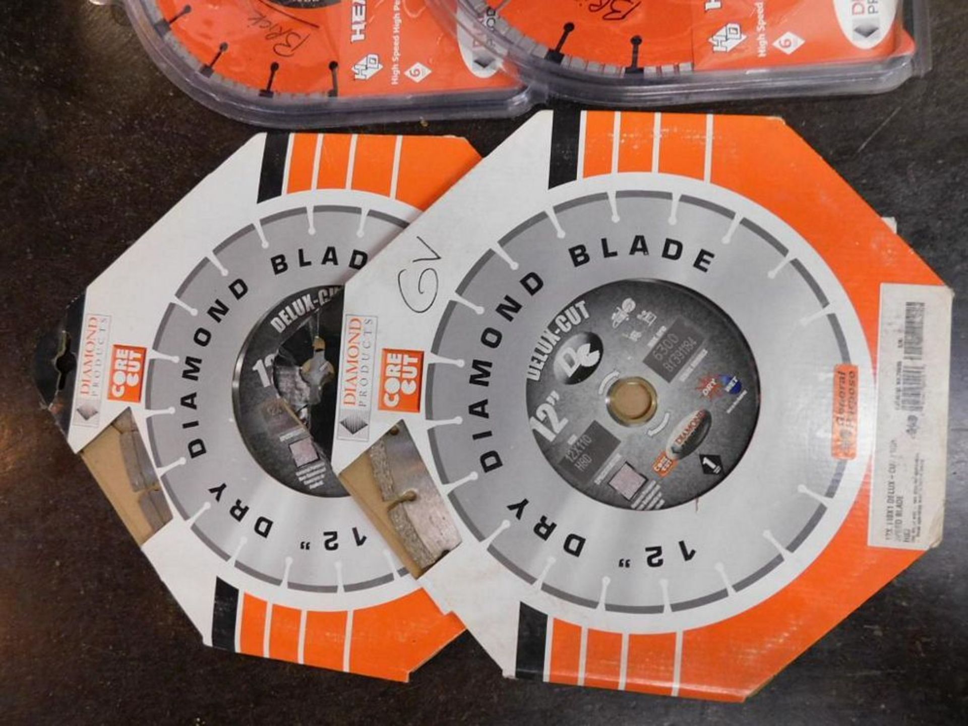 LOT: (2) New Core Cut 12" Dry Diamond Blades, (2) Core Cut 10" Dry Diamond Blades, (5) Used - Image 2 of 4