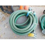 LOT: (3) Assorted 2" Trash Pump Intake Hoses with Strainers (LOCATION: 318 N. Milwaukee Ave.,