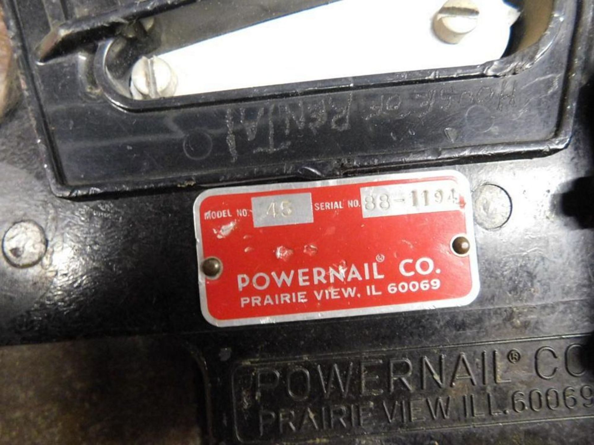 Powernail Manual Hardwood Floor Nailer, Model 45 (LOCATION: 318 N. Milwaukee Ave., Wheeling, IL - Image 3 of 4