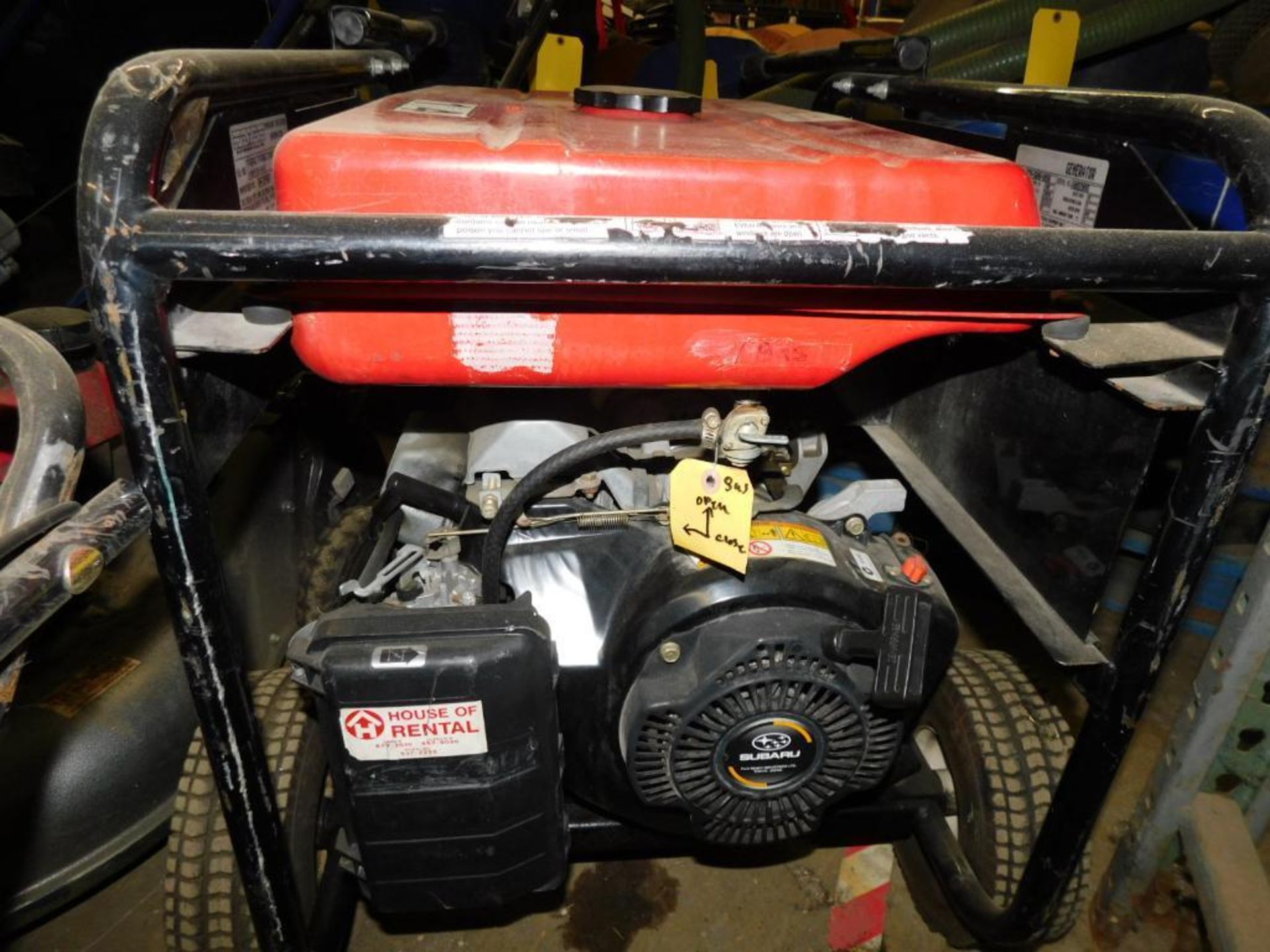 Mi-T-M Gen-5000-OMSO 5000 Watt Gas Generator w/Subaru Motor, S/N 40023095, 9.0 HP (#14) (LOCATION: - Image 4 of 9