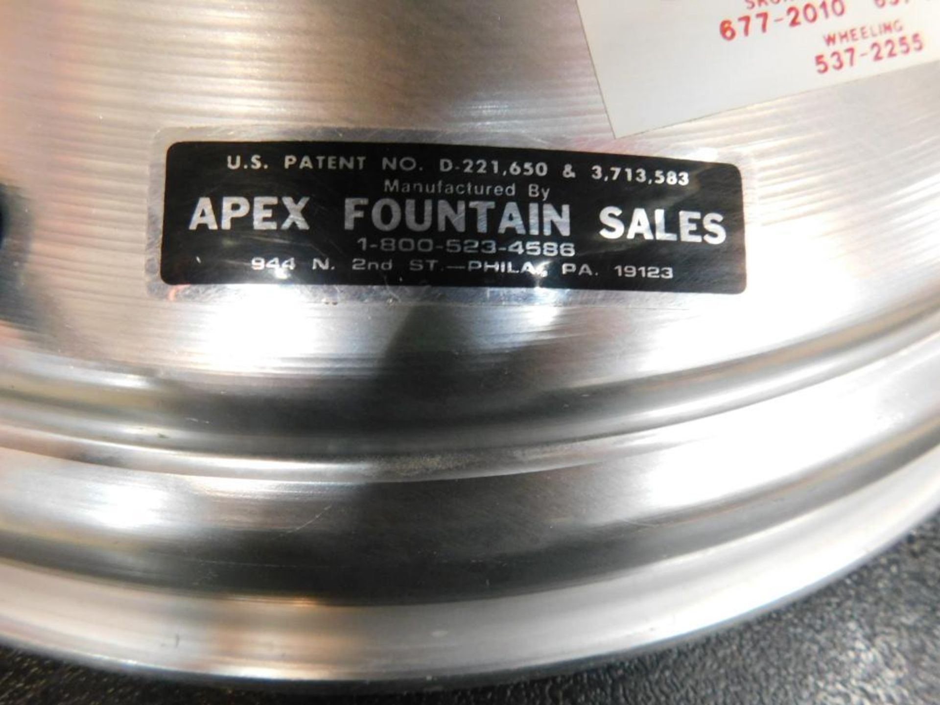 Apex Aluminum Champagne Fountain, 5-Gallon (LOCATION: 1766 Waukegan Rd., Glenview, IL 60025) - Image 4 of 4