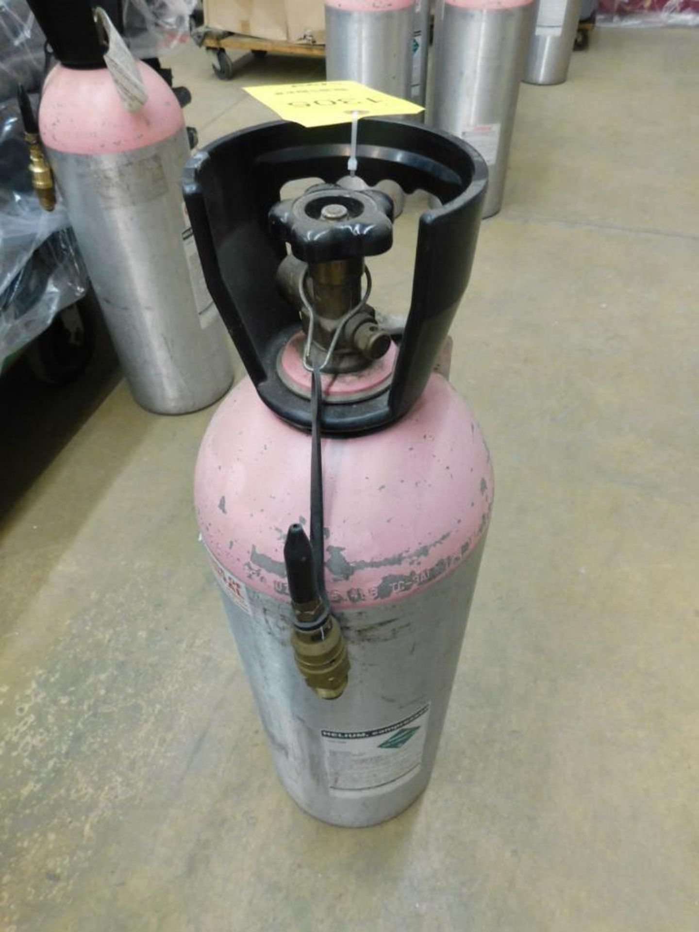 Large Compressed Helium Tanks w/Nozzle Valve Inflator (LOCATION: 1766 Waukegan Rd., Glenview, IL