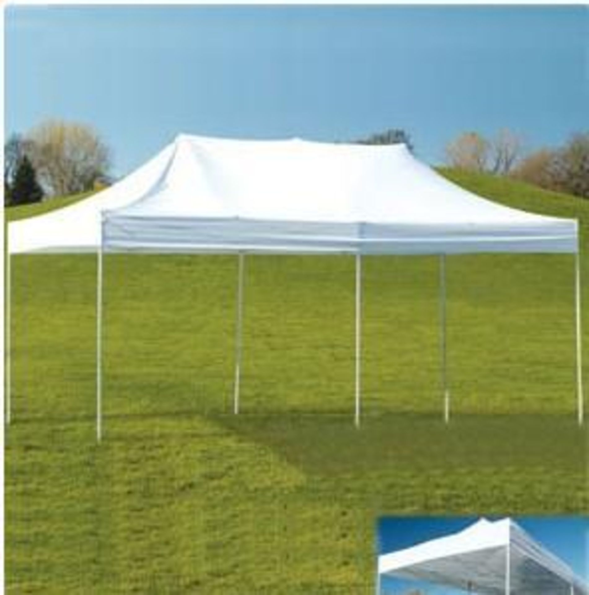 10' x 20' EZ Up Customer Install White Canopy (Image For Reference Only, Actual Item May Look