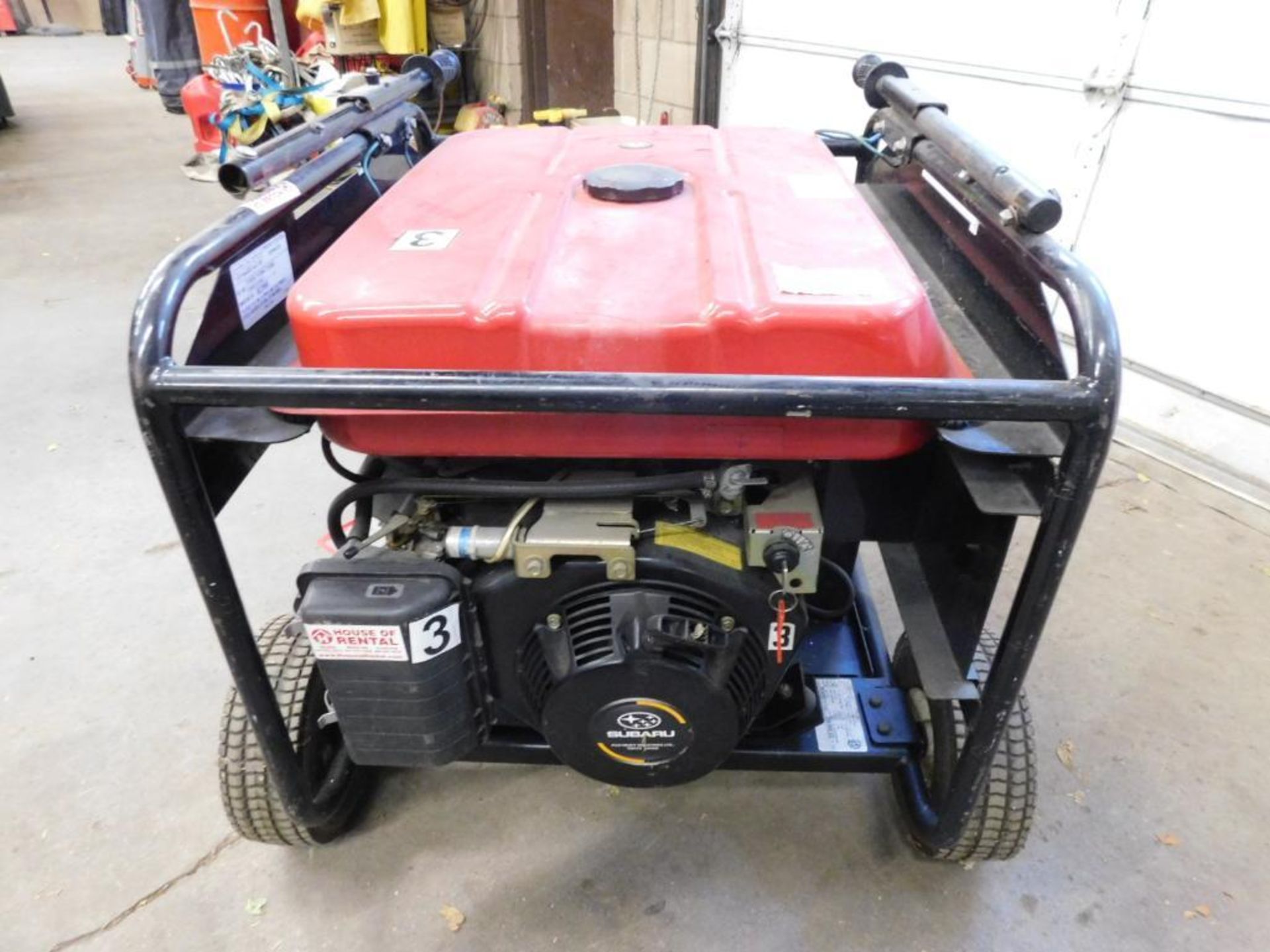 Mi-T-M Gen-800-OMSE 8000 Watt Gas Generator w/Subaru Motor, S/N 40020438, 13.5 HP, 29-38 amp., 315 - Image 4 of 9