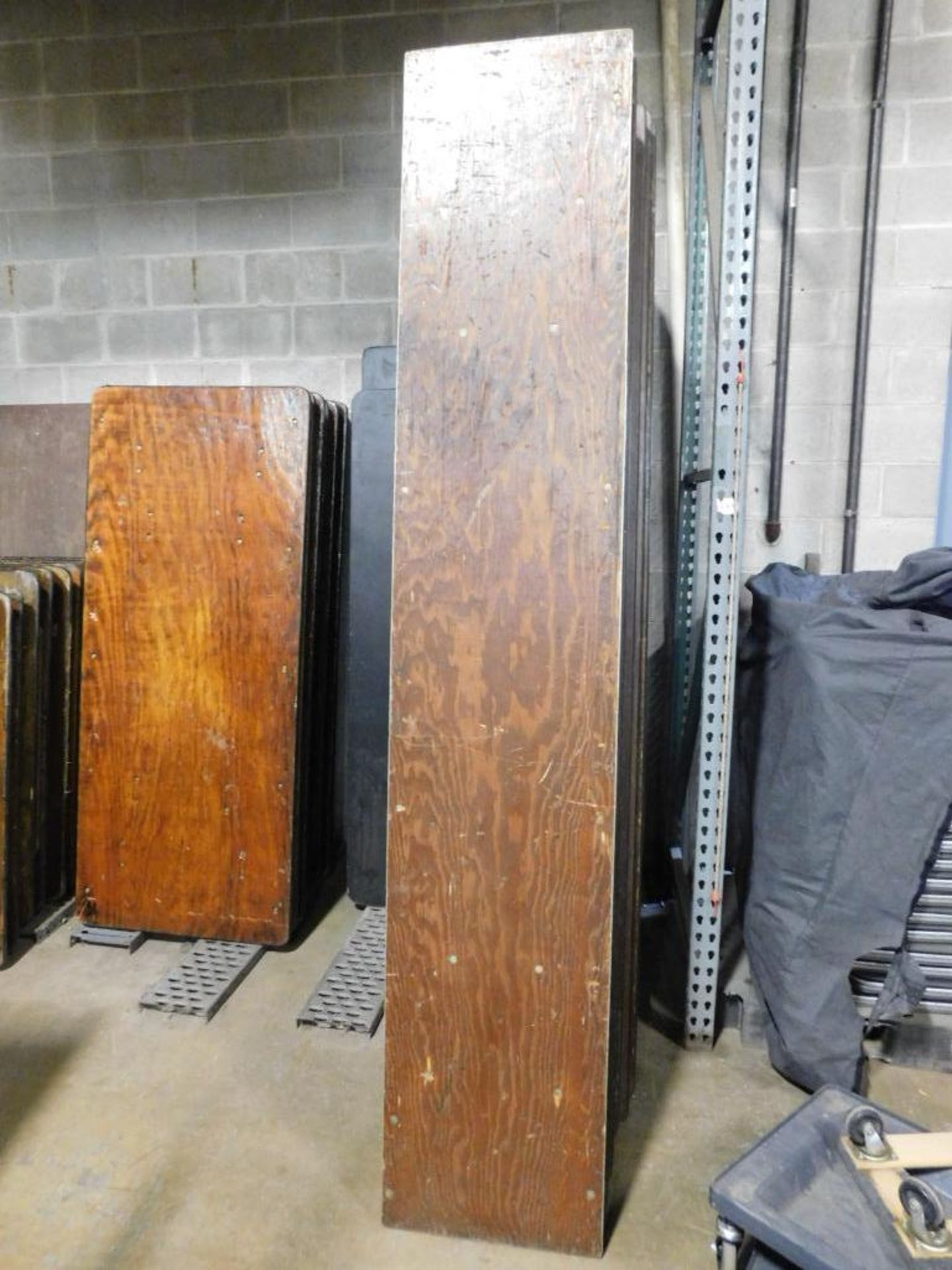 LOT: (10) 8' x 18" Wood Top Tables (LOCATION: 1766 Waukegan Rd., Glenview, IL 60025)