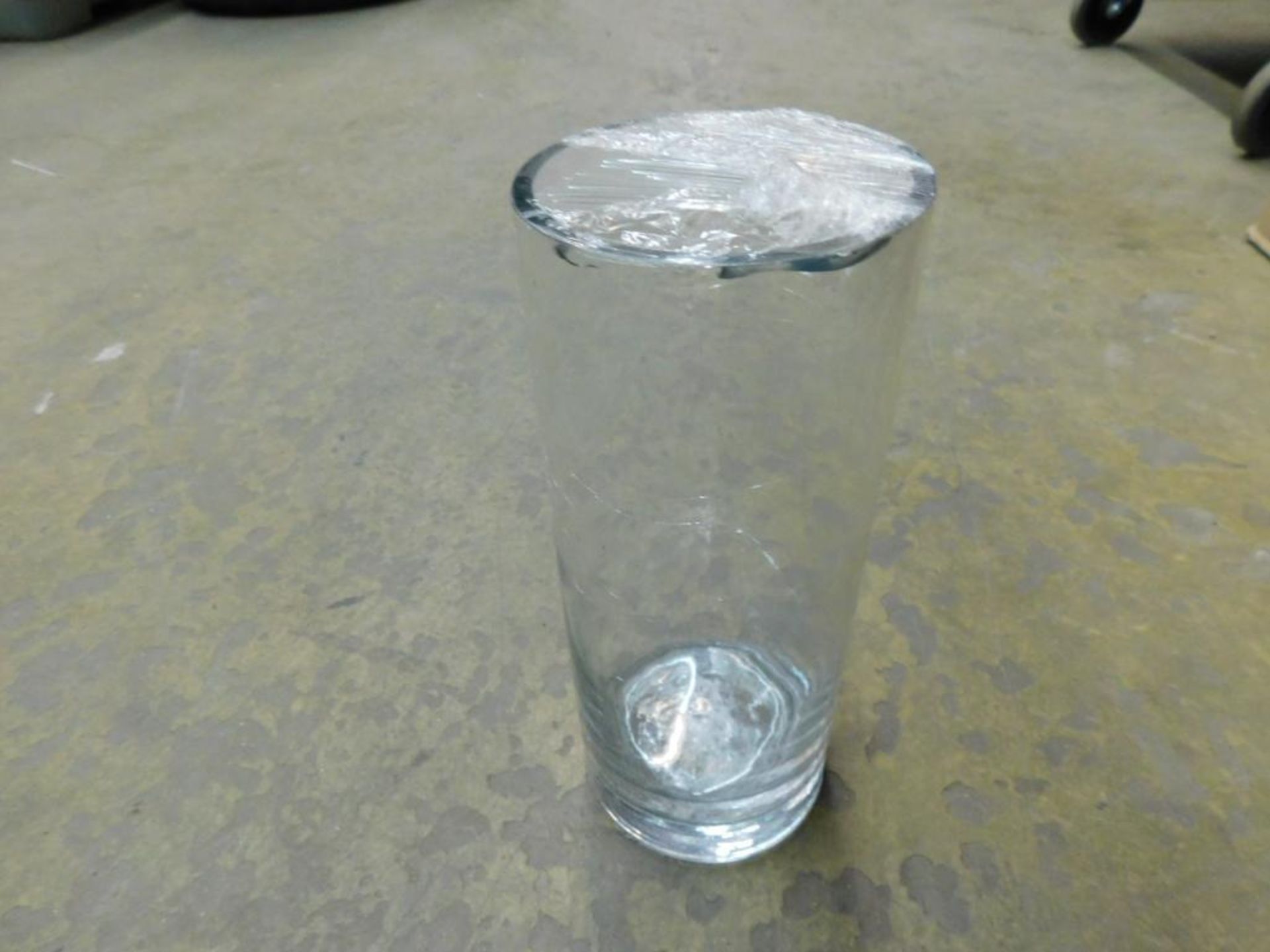 LOT: (2) Boxes of 4" x 10" Glass Cylinder Vases (LOCATION: 1766 Waukegan Rd., Glenview, IL 60025)