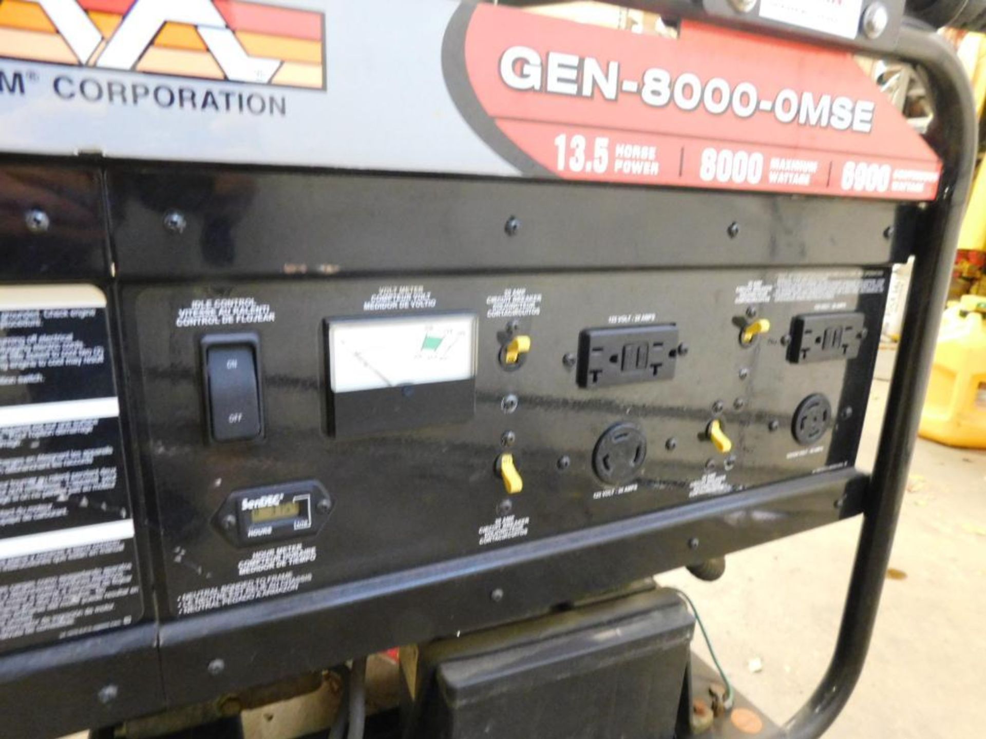 Mi-T-M Gen-800-OMSE 8000 Watt Gas Generator w/Subaru Motor, S/N 40020438, 13.5 HP, 29-38 amp., 315 - Image 3 of 9