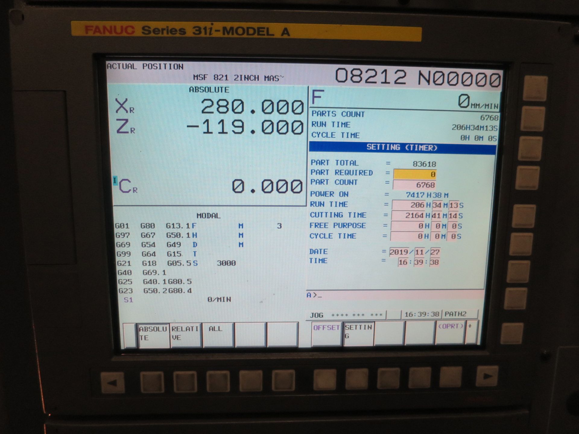 OKUMA 2SP-150HM TWIN SPINDLE 3-AXIS TURNING CENTER W/LIVE MILLING, S/N 156690, NEW 2011 - Image 7 of 11