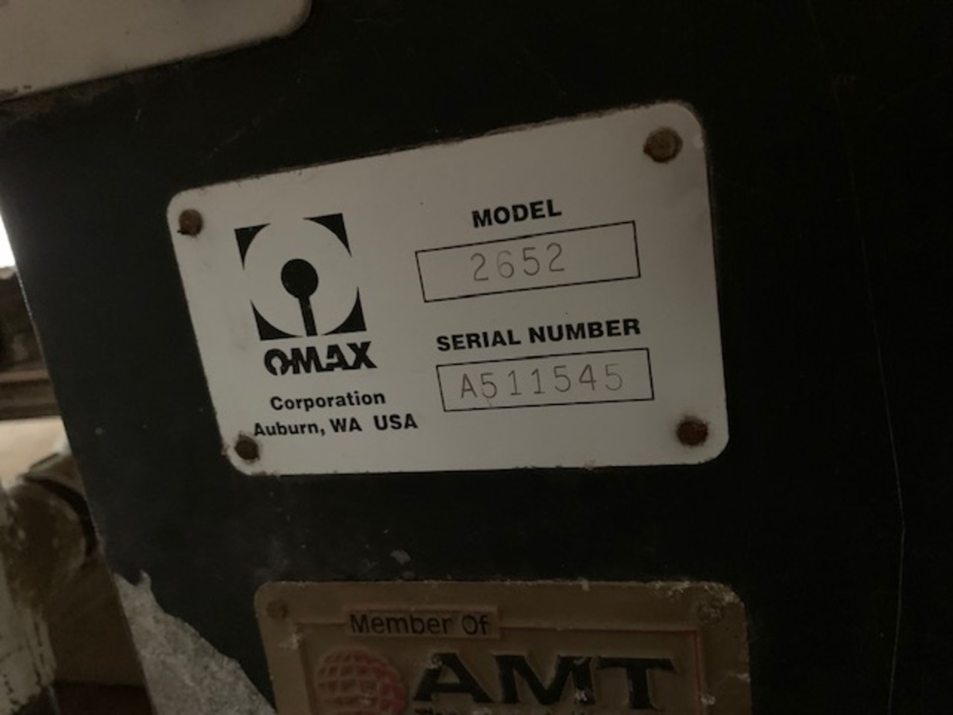 Omax Model 2652 Jet Machining Center Waterjet, SN A511545 - Image 12 of 12