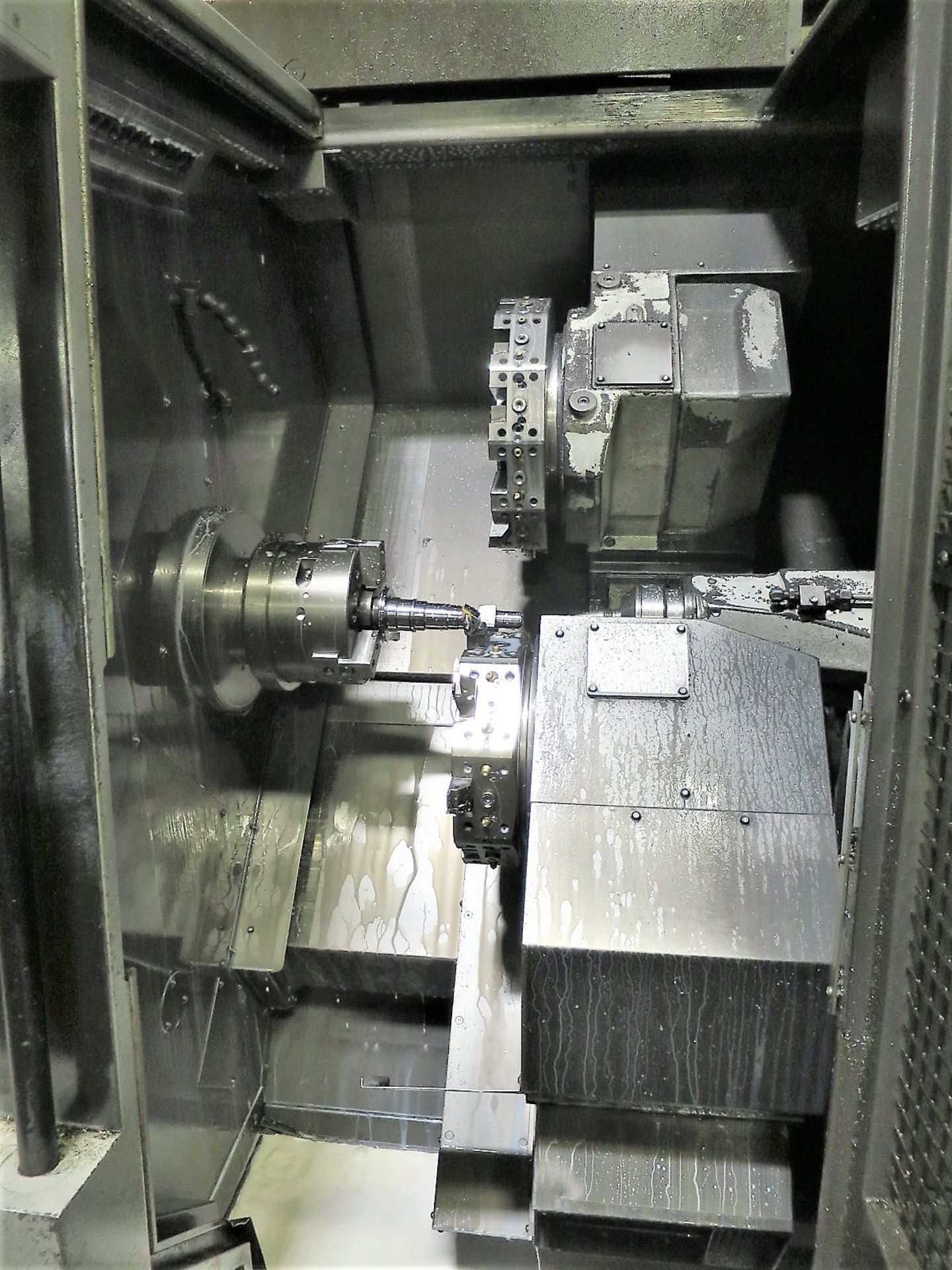 ***SOLD SOLD SOLD*** OKUMA LU-3000 EX 2SC-600 4-AXIS TWIN TURRENT CNC LATHE, NEW 2015, S/N 184757 - Image 3 of 7