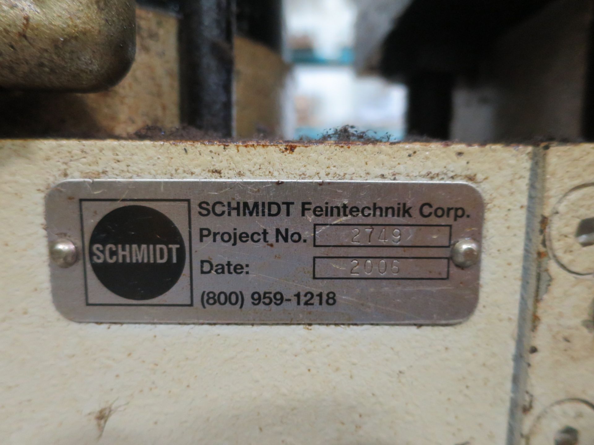 SCHMIDT MODEL 329-410031 7,000 LB PNEUMATIC PRESS, S/N 4-007-06, NEW 2006 - Image 4 of 6