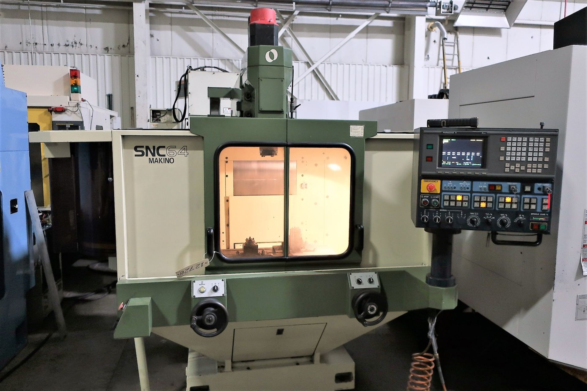 MAKINO SNC64-A15 CNC GRAPHITE MILLING MACHINE, S/N A95-264, NEW 1999