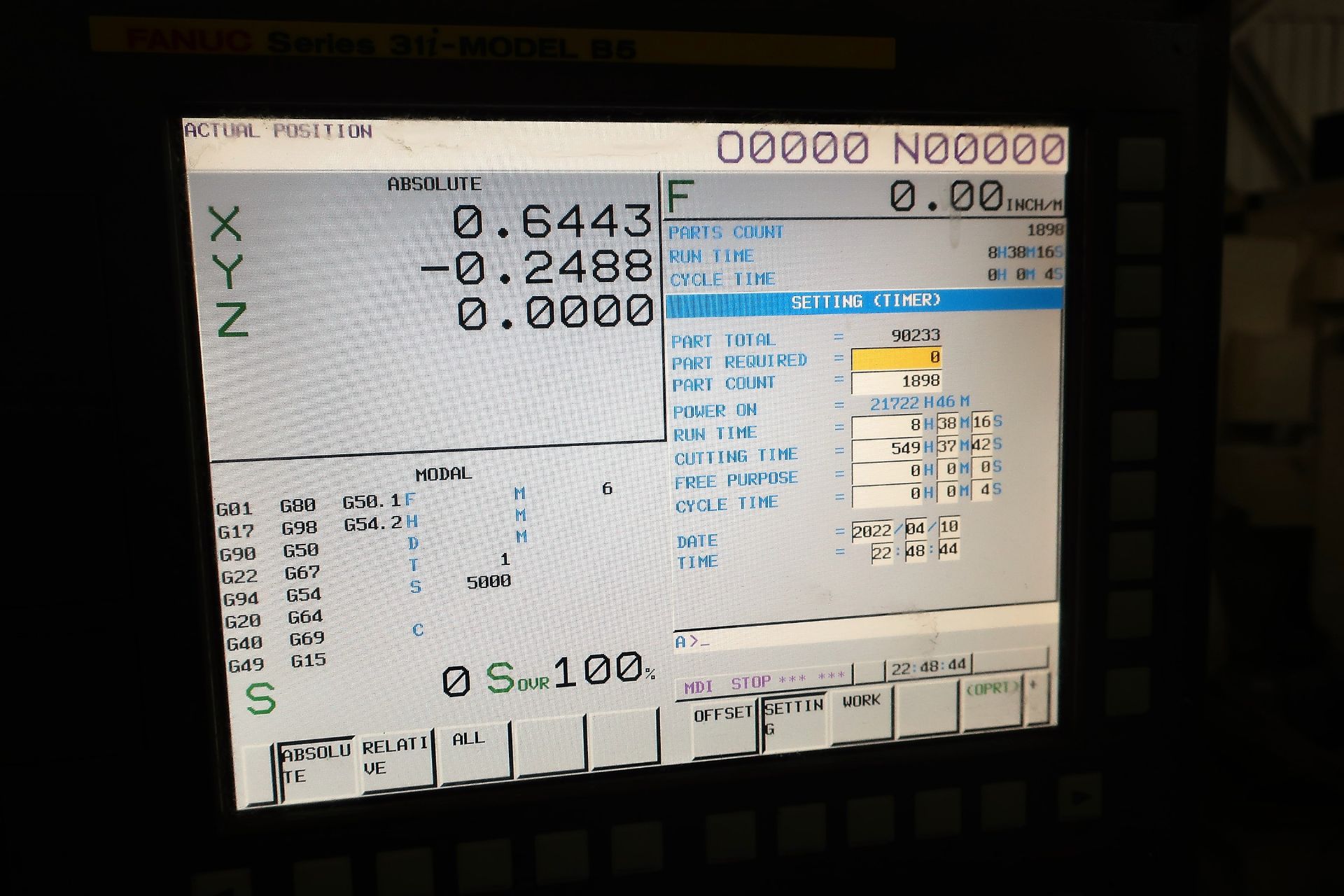 FANUC ROBODRILL ALPHA D21SiA5 CNC HIGH SPEED DRILL TAP VERTICAL MACHINING CNETR, NEW 2013 - Image 10 of 10