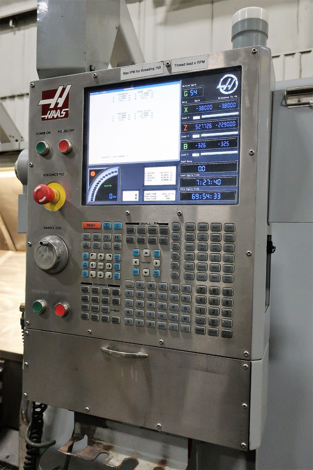 25.5" X 80" HAAS SL-40LB 2-AXIS CNC TURNING CENTER LATHE, NEW 2007 - Image 2 of 13