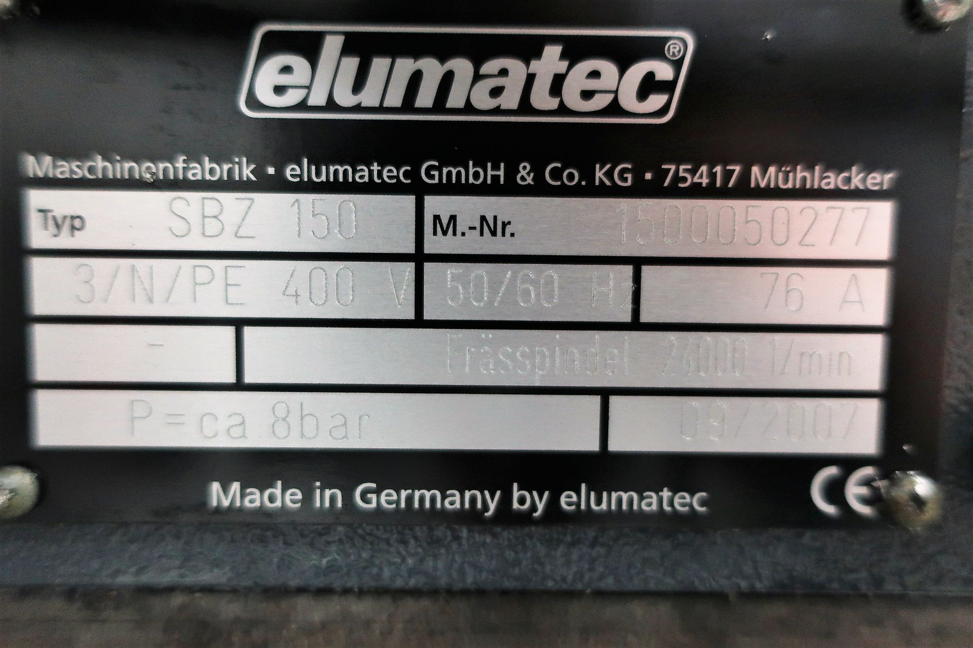 ELUMATEC SBZ 150 5-AXIS CNC 10 METER PROFILE ROUTER, NEW 2007 - Image 14 of 16