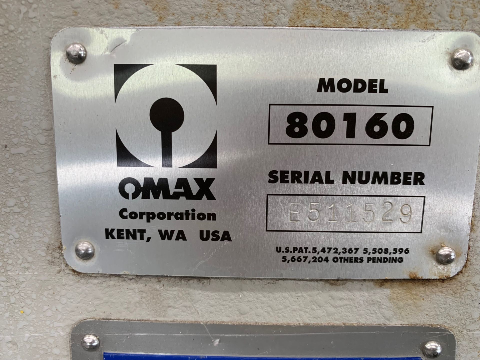 2004 OMAX 80160 JET MACHINING CENTER TILT-A-JET CNC WATERJET, S/N E511529 - Image 25 of 29