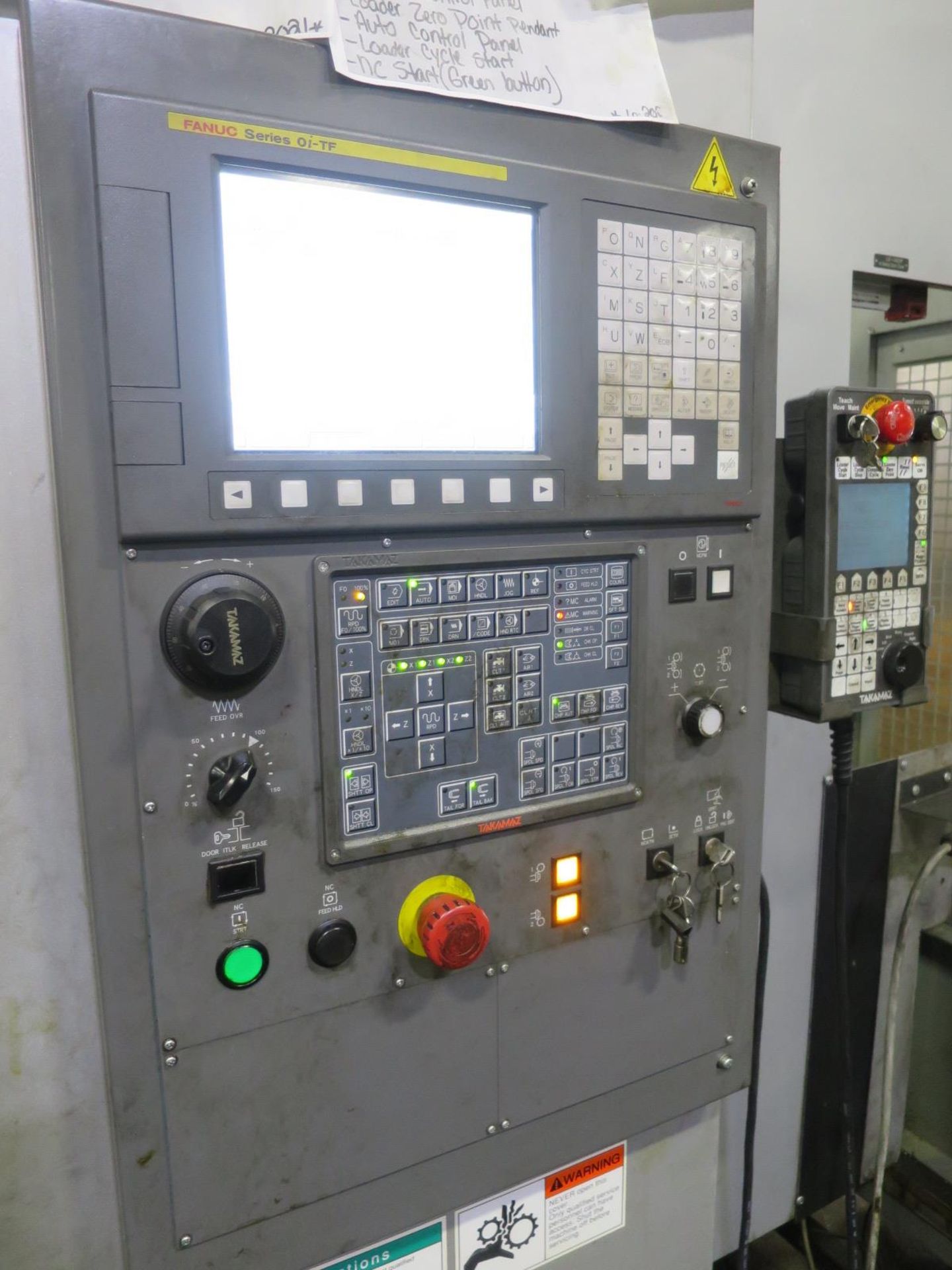 CONNECTED LINE OF (2) 2017 TAKAMAZ X-S500 CNC LATHES W/GAUGING - Image 12 of 27