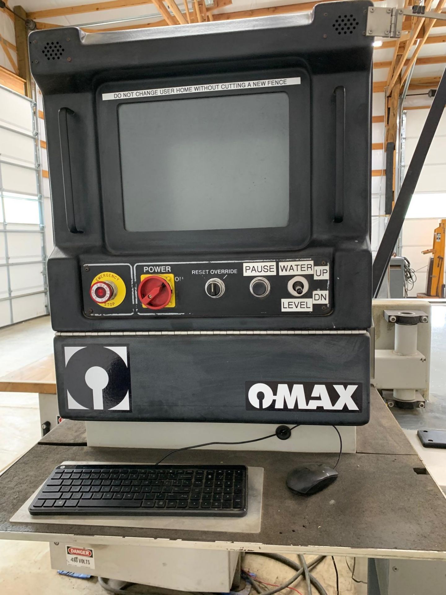 2004 OMAX 80160 JET MACHINING CENTER TILT-A-JET CNC WATERJET, S/N E511529 - Image 3 of 29