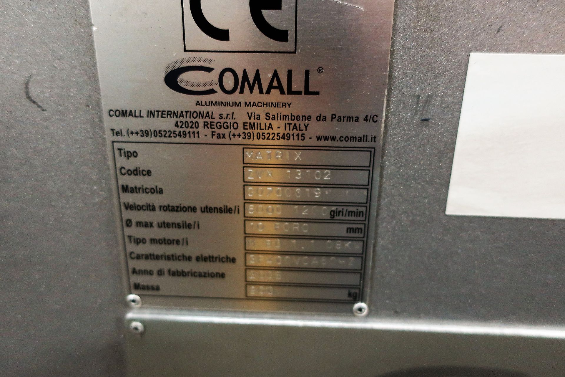 COMALL MATRIX CNE CNC 3-AXIS PROFILE MILL ROUTER, NEW 2006 - Image 6 of 6