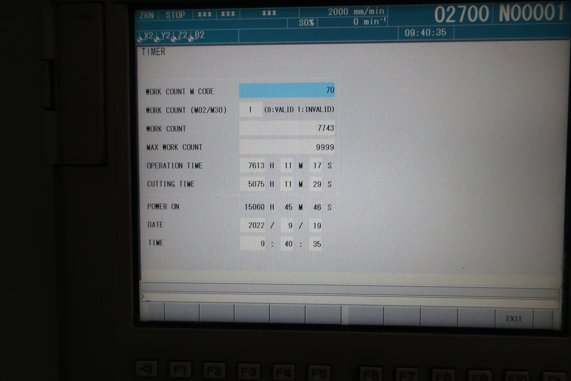 2013 DMG Mori Seiki NHX5000 4-Axis CNC Horizontal Machining Center, S/N NHX50120618 - Image 11 of 12