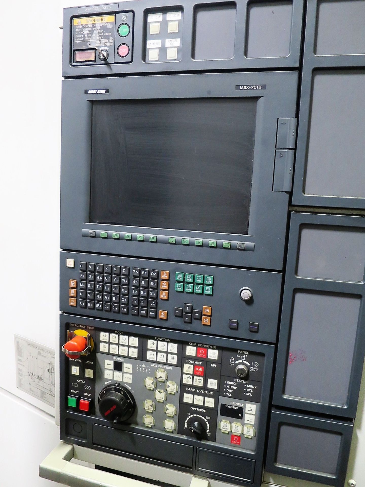 MORI SEIKI NH5000/40 DCG CNC PRECISION HIGH SPEED HORIZONTAL MACHINE, S/N NH502GC0336, NEW 2007 - Image 2 of 11