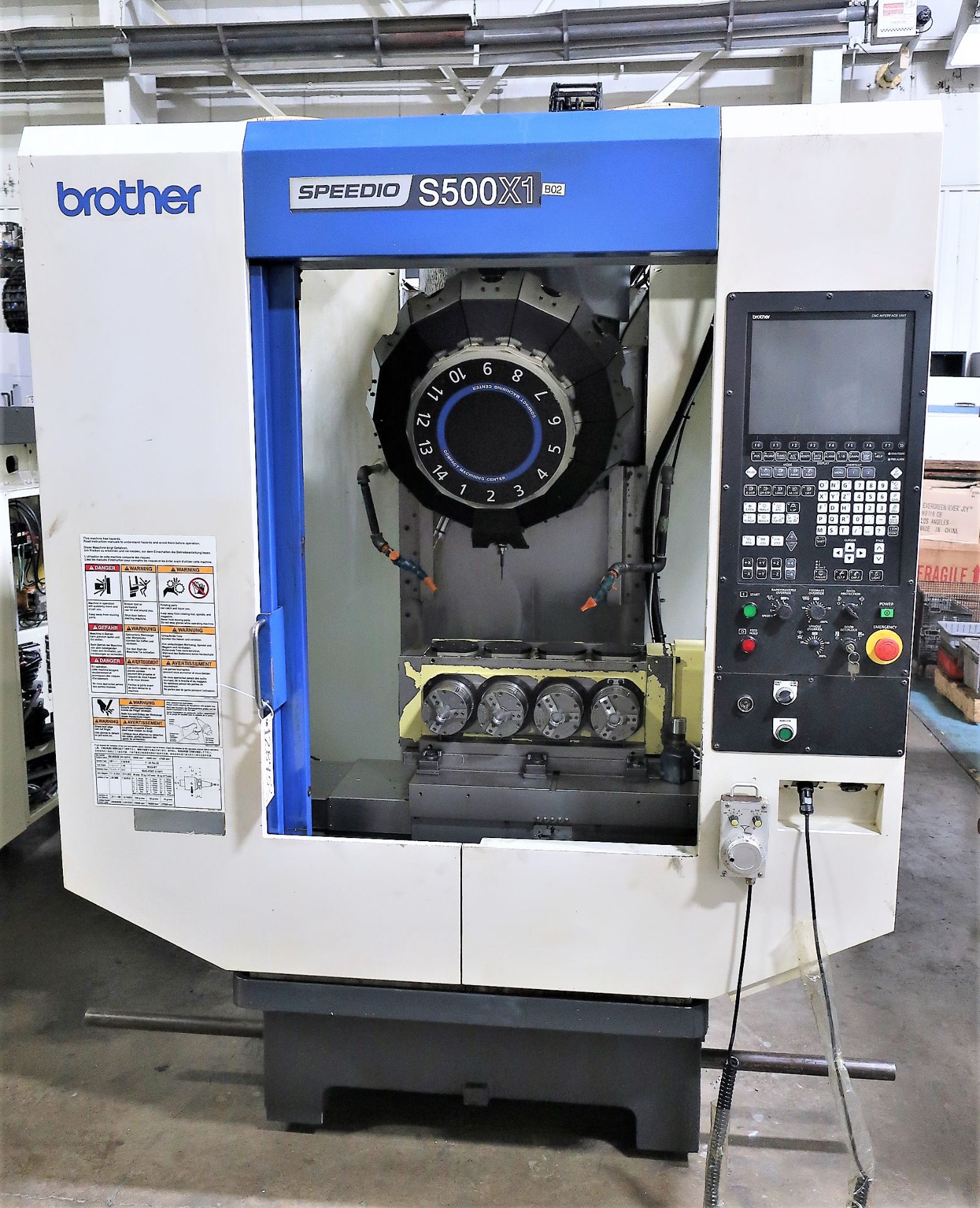 2014 BROTHER SPEEDIO S5000X1 4-AXIS CNC DRILL TAP CENTER, S/N 117233