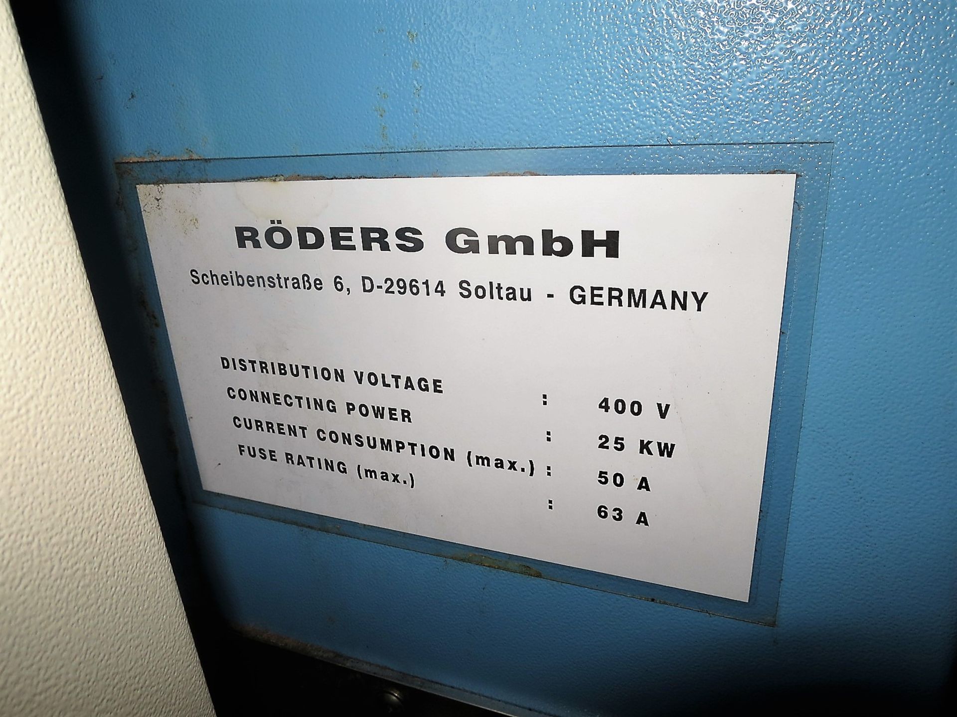 RODERS RFM 1000 CNC 3-AXIS VERTICAL MACHINING CENTER, - Image 16 of 16