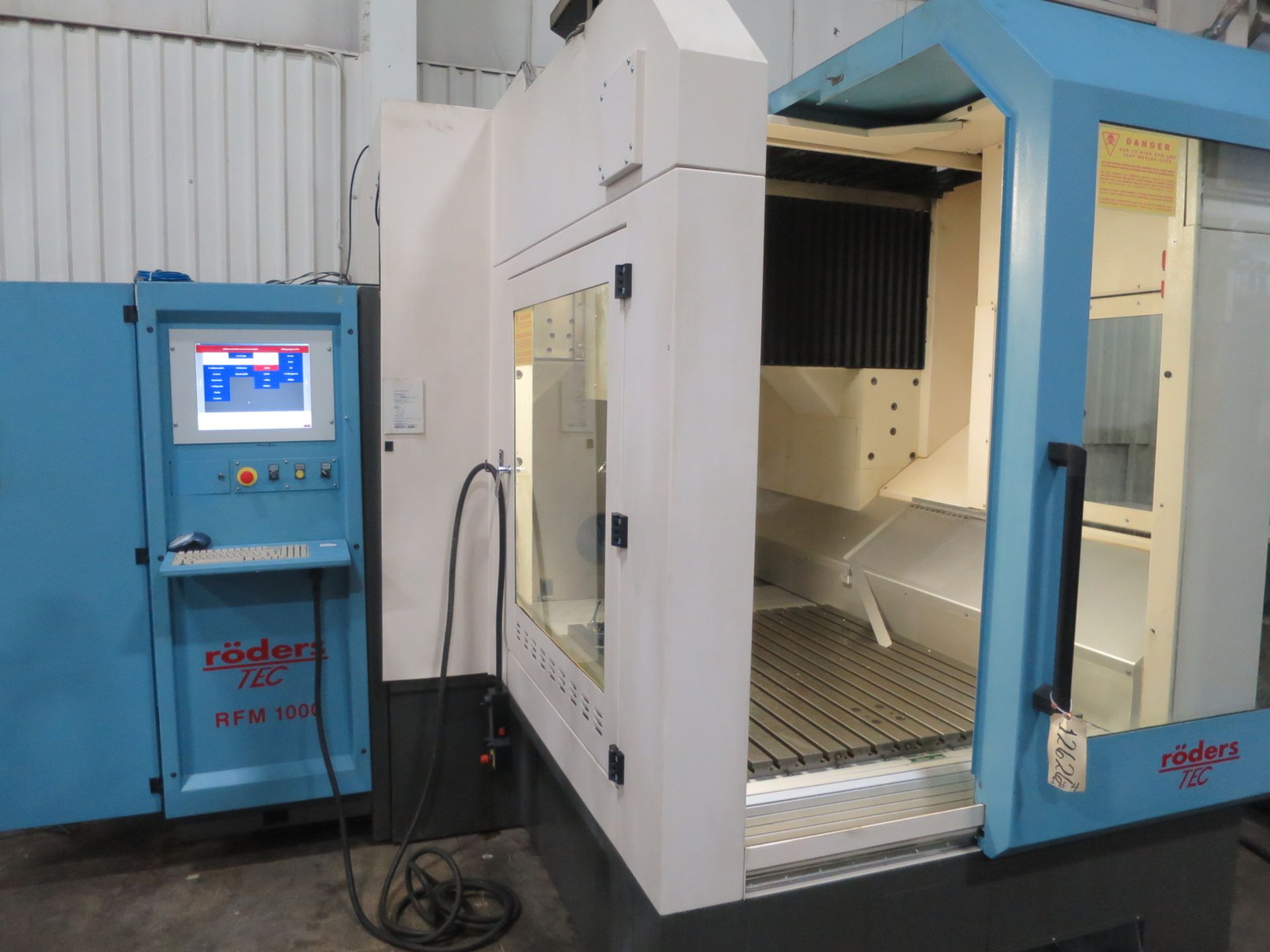RODERS RFM 1000 CNC 3-AXIS VERTICAL MACHINING CENTER, - Image 2 of 16