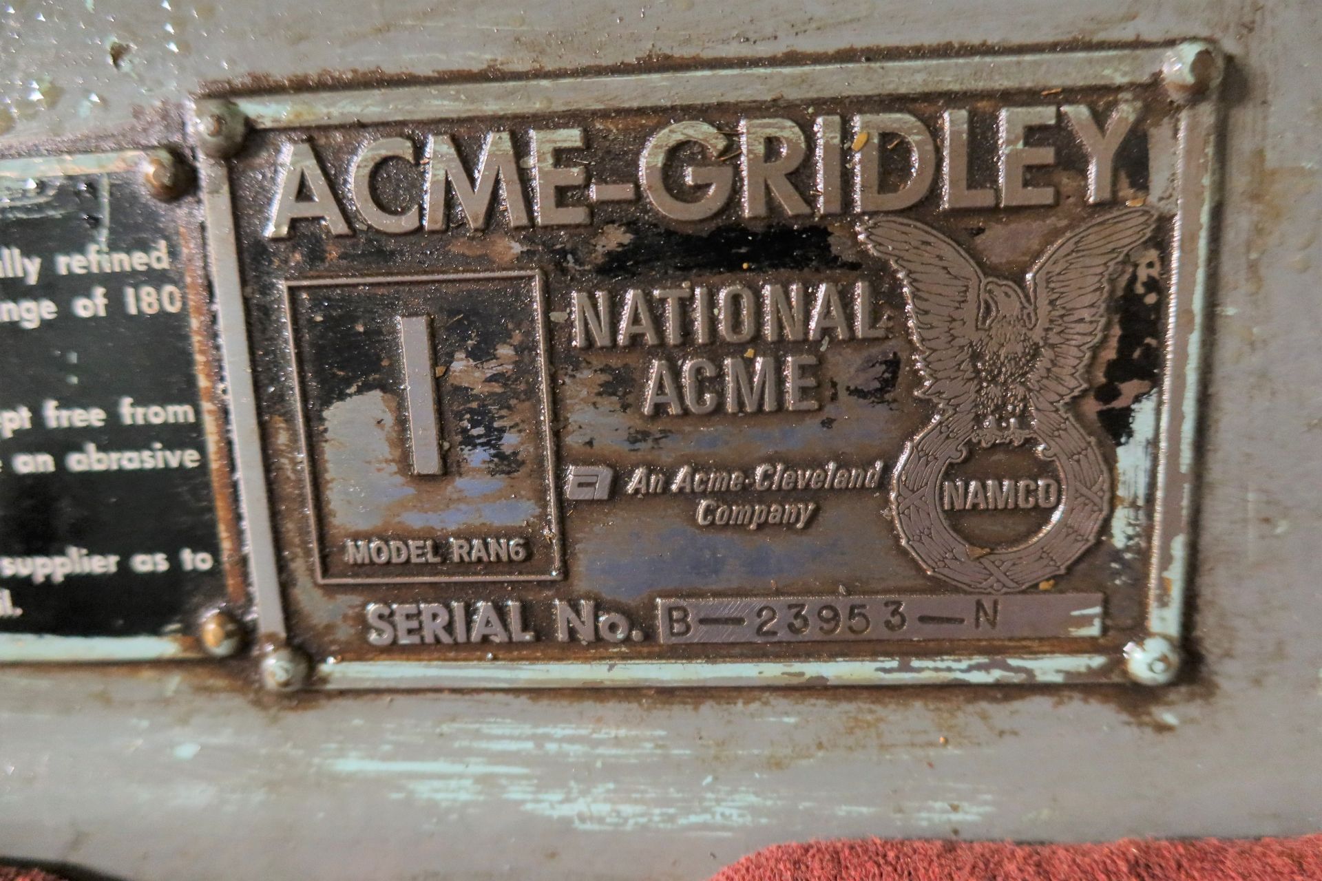 1" NATIONAL ACME MODEL RAN-6 6-SPINDLE AUTOMATIC BAR (SCREW) MACHINE, S/N B23953-N, NEW 1973 - Image 5 of 5