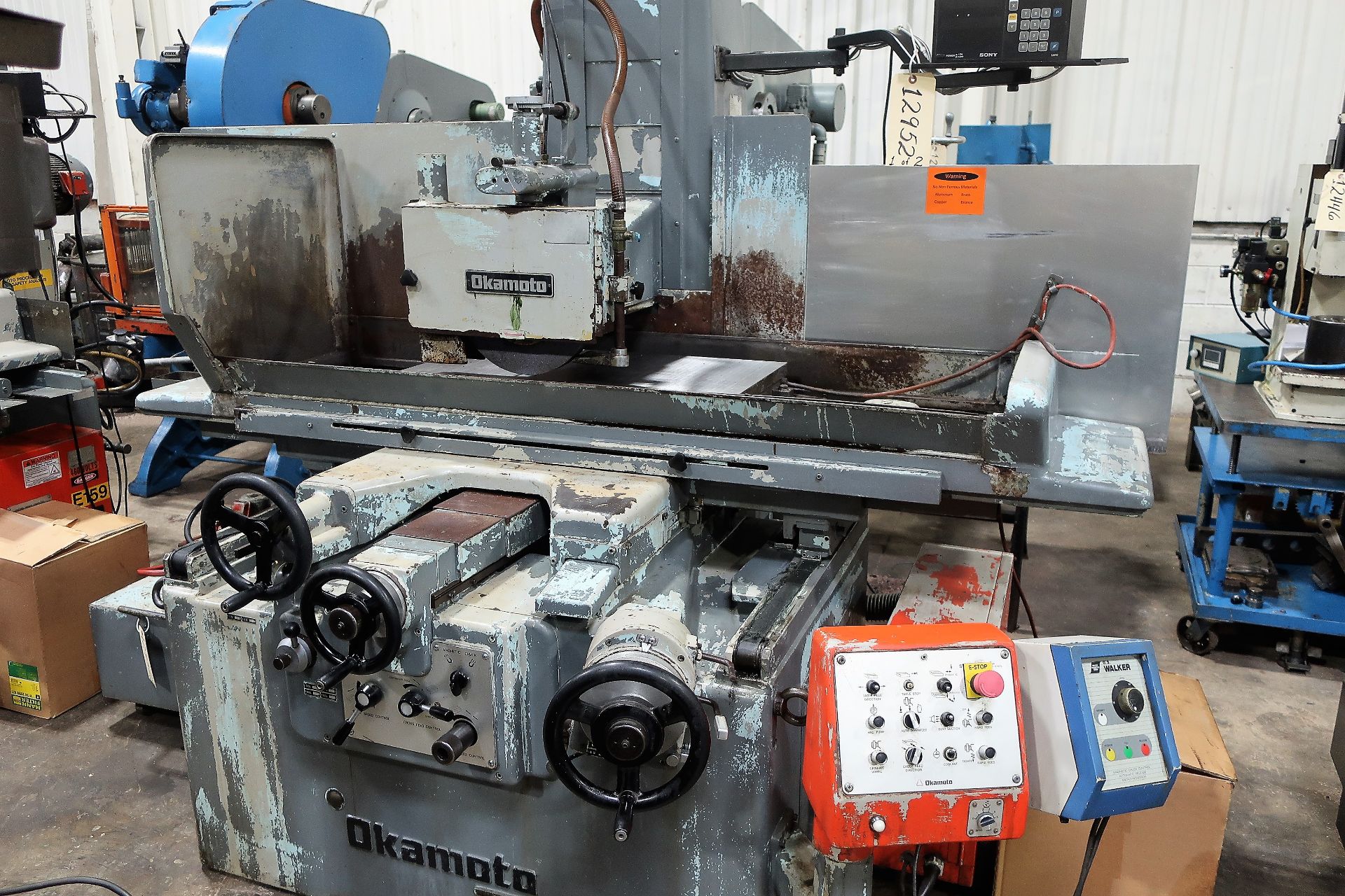 16"x32" OKAMOTO 1632N HYDRAULIC SURFACE GRINDER, S/N 8507